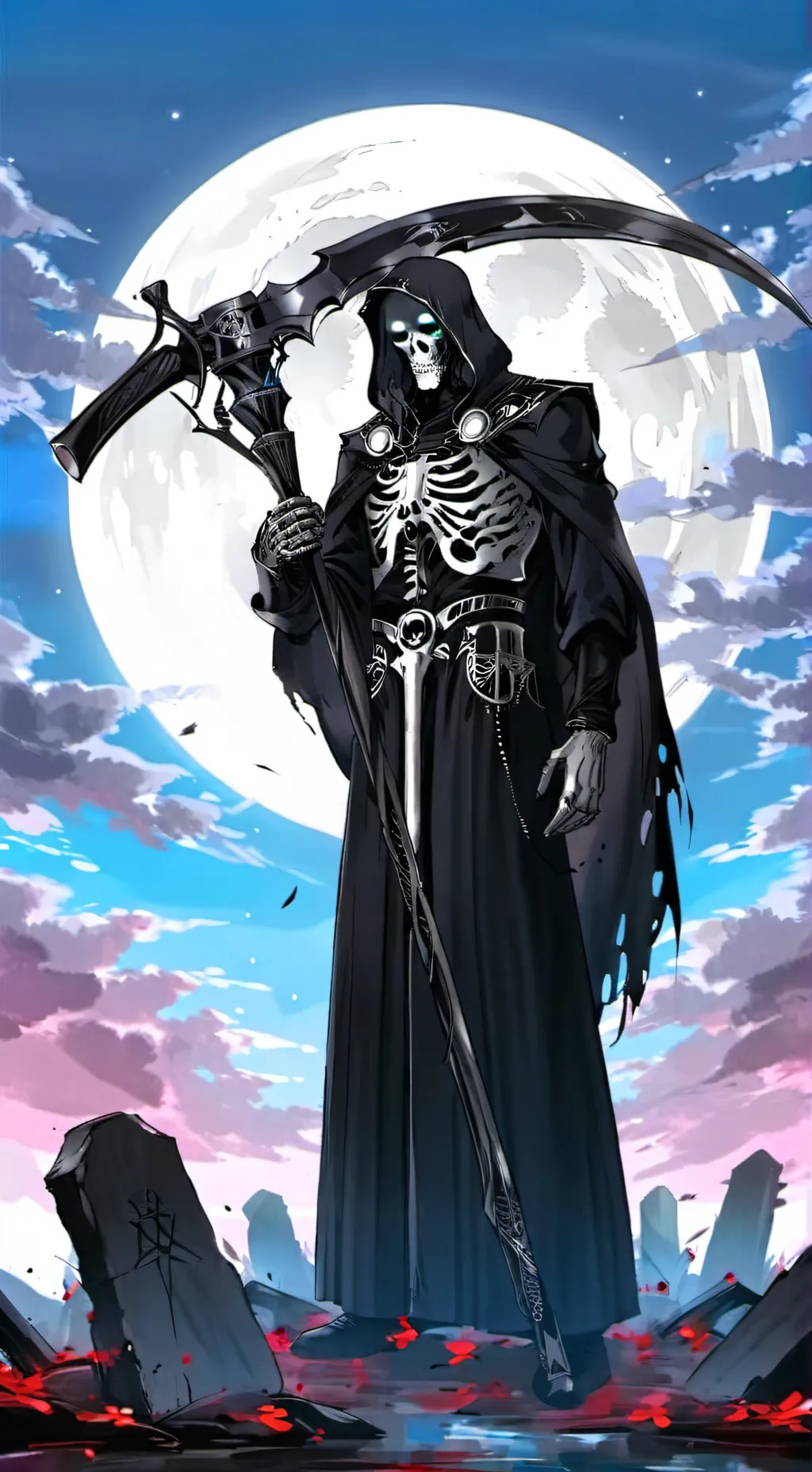 ai character: Death background