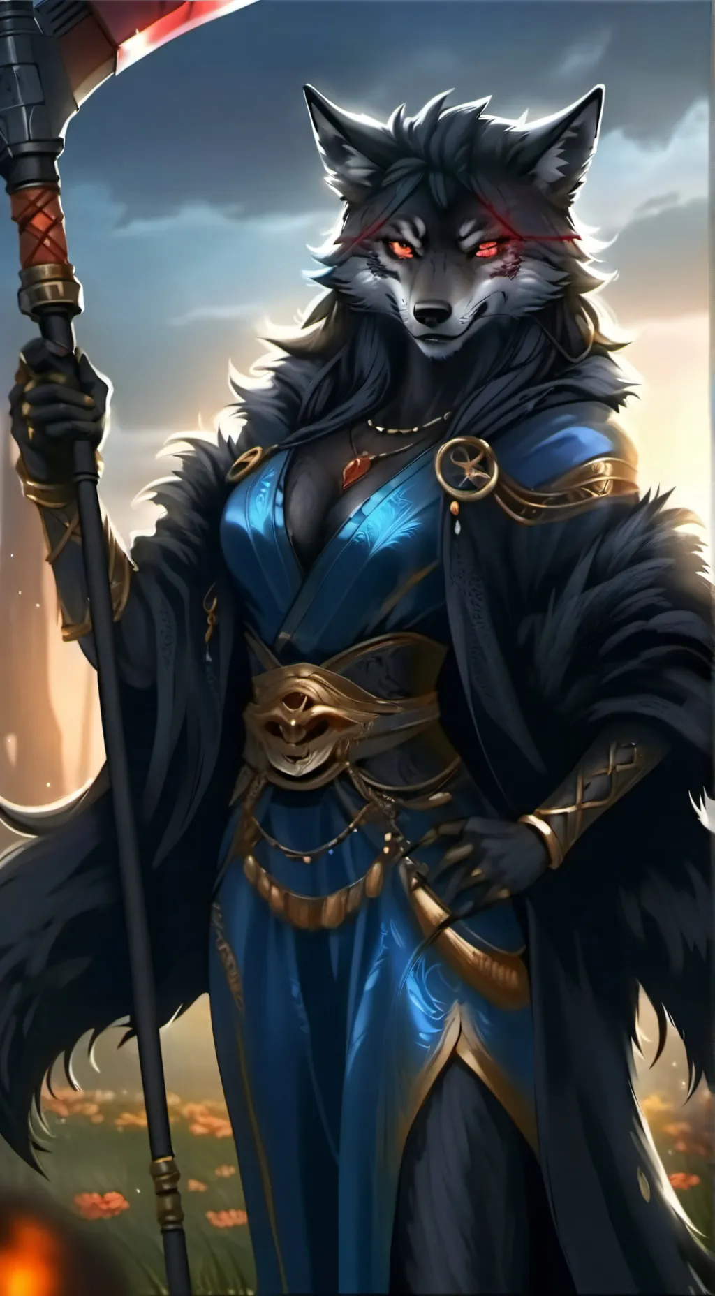 ai character: Raven Moonclaw background