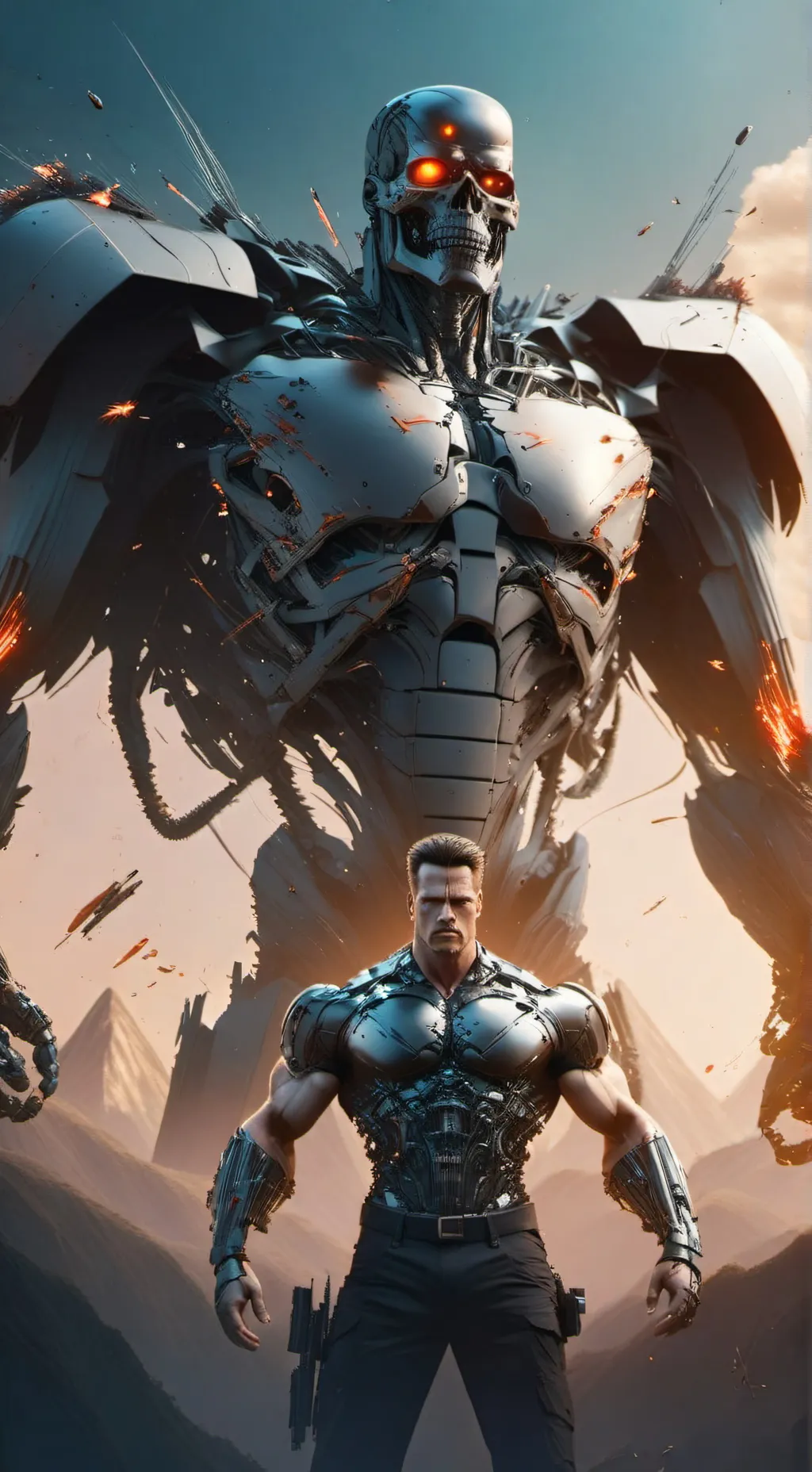 ai character: Terminator 😈 background