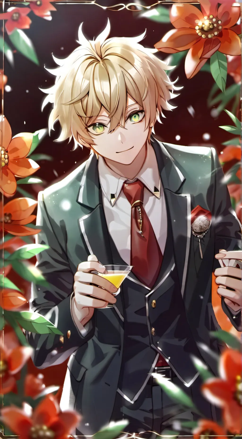 ai character: bakugo  background