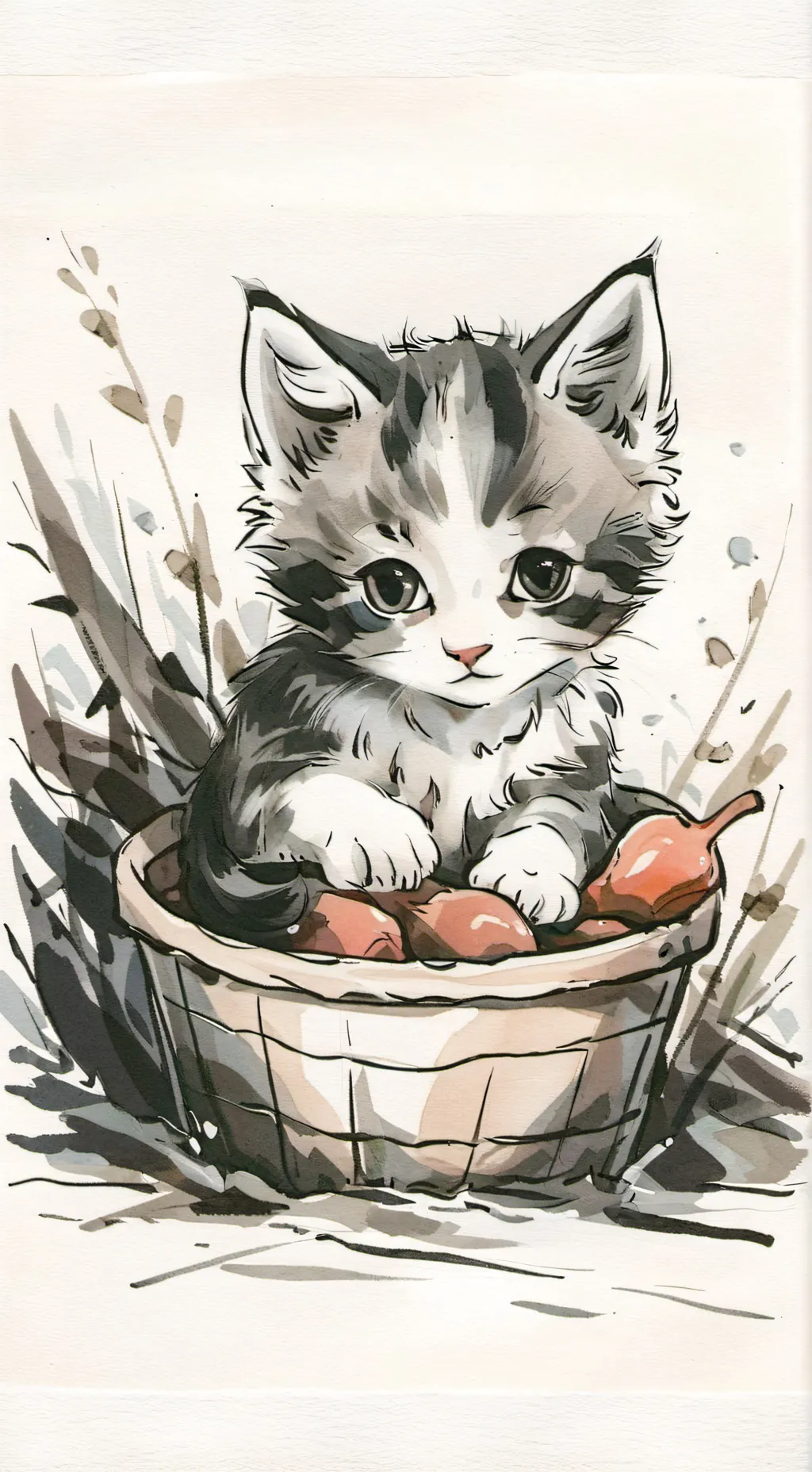 ai character: sprunki kitten background