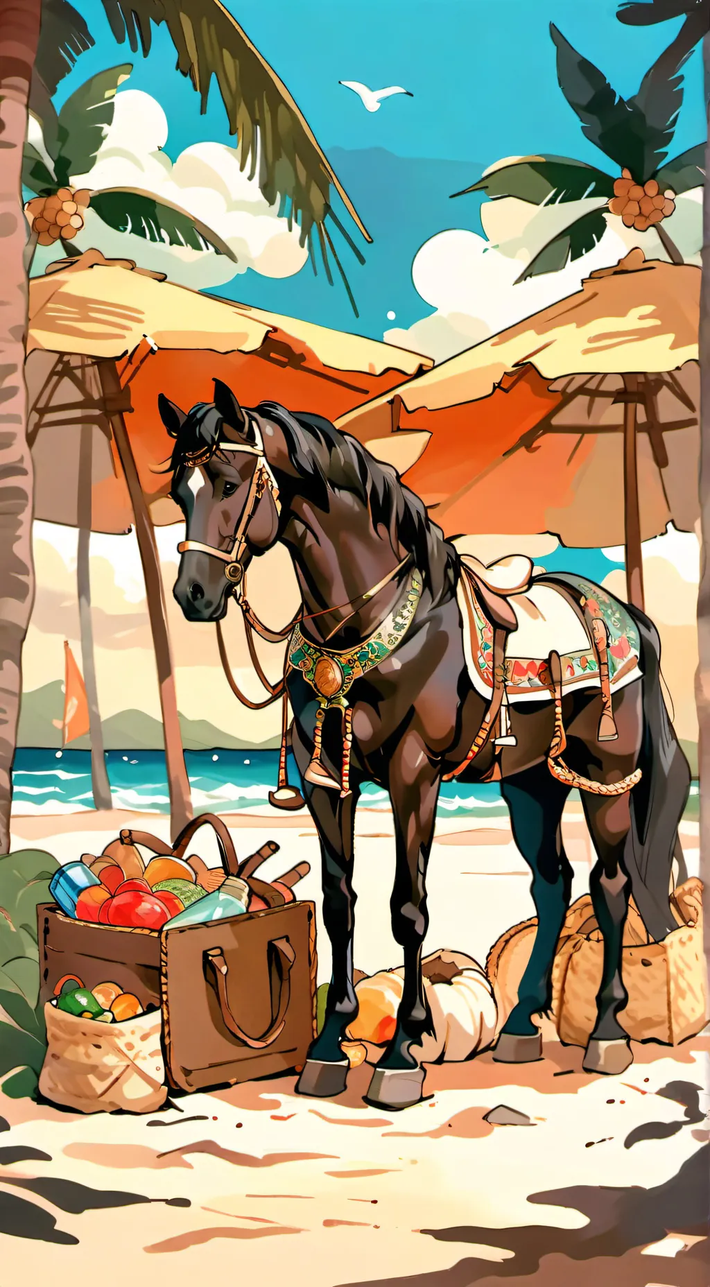 ai character: mha horse  background