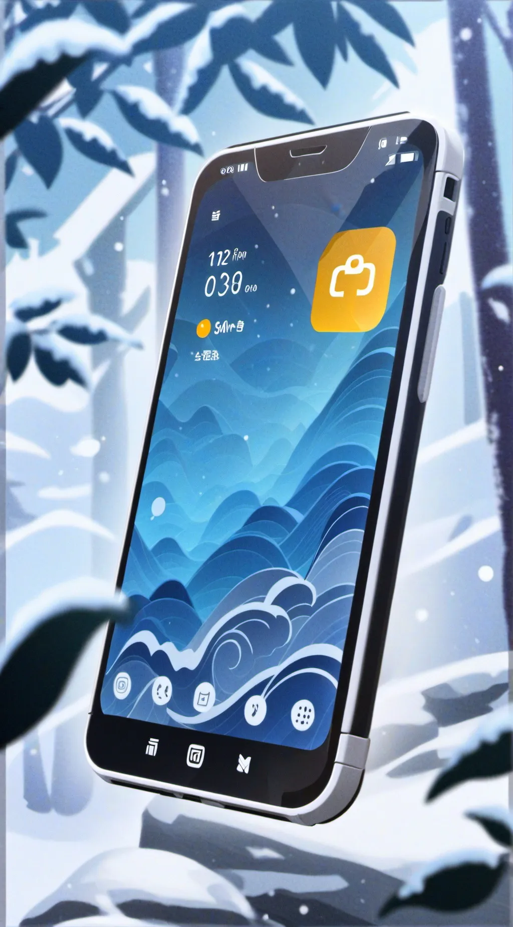 ai character: phone's background