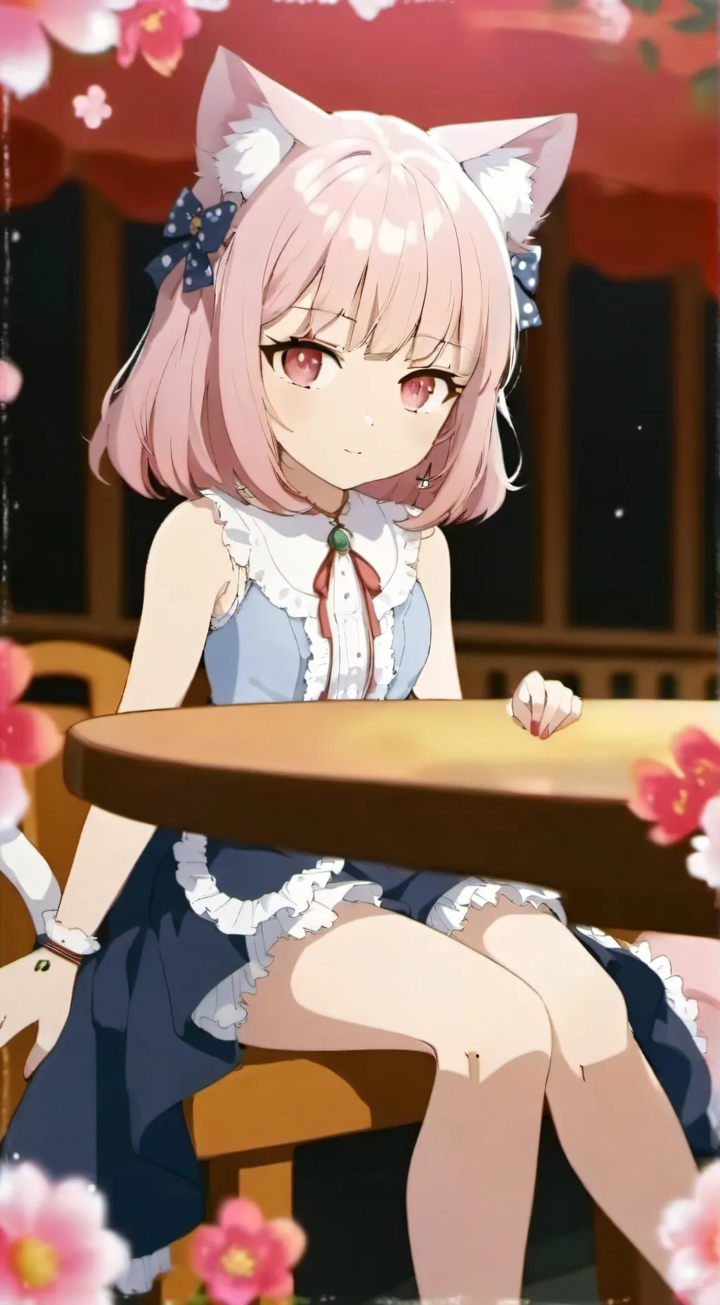 ai character: Neko hate you background
