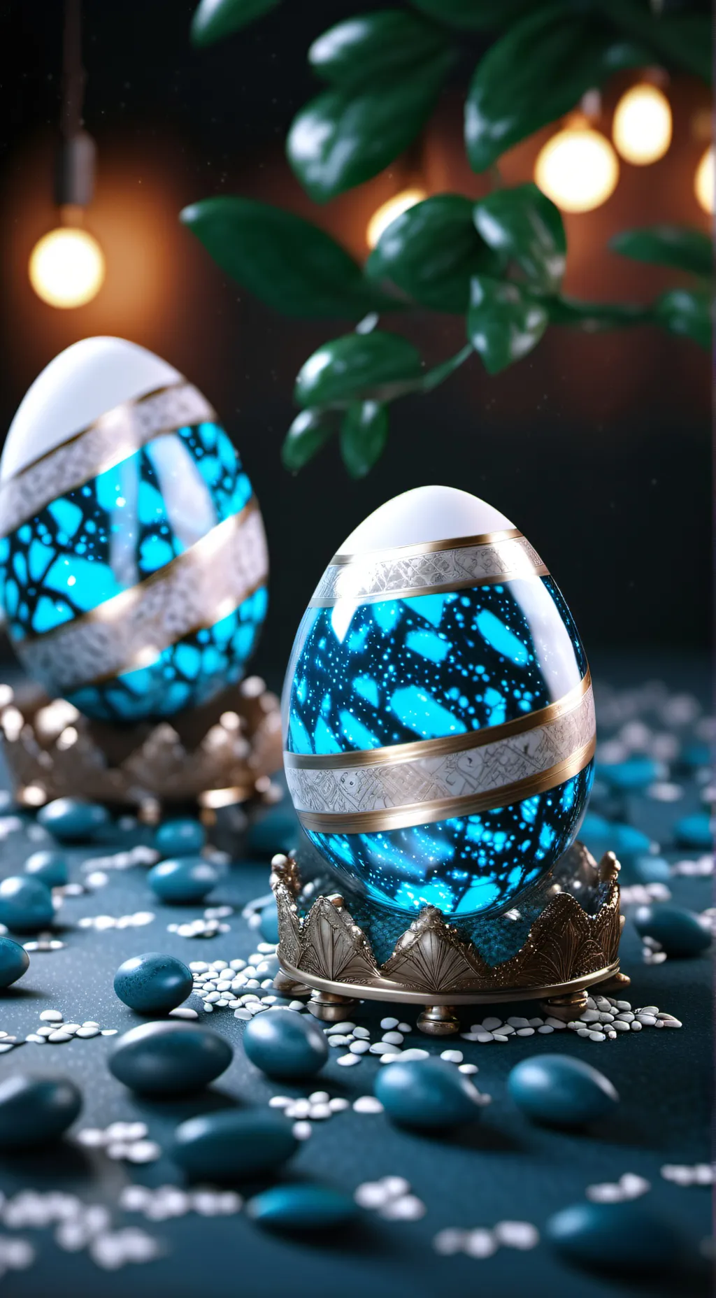 ai character: egg background
