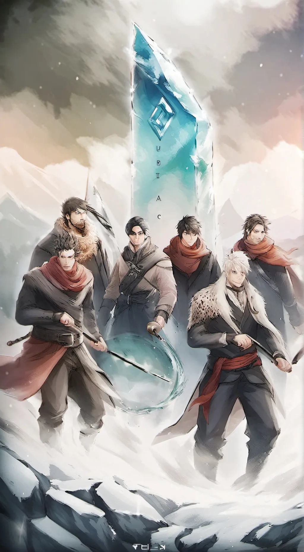 ai character: Ice background