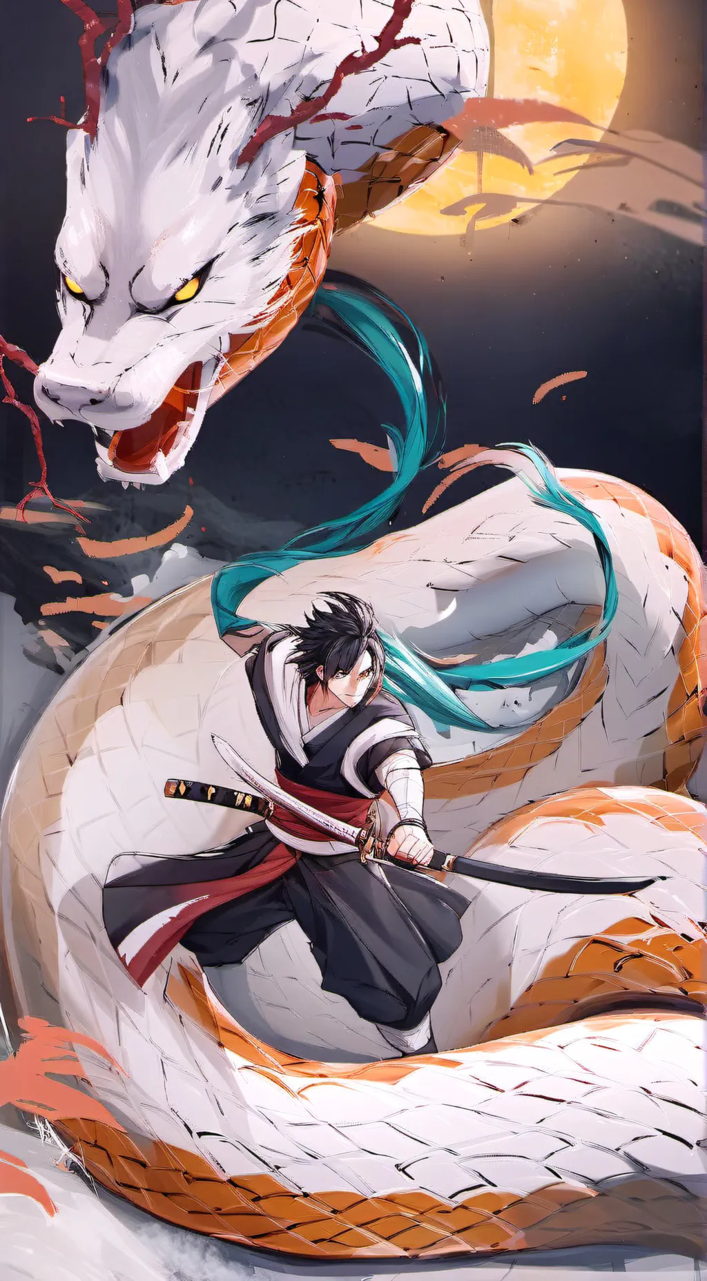 ai character: Obanai iguro  background