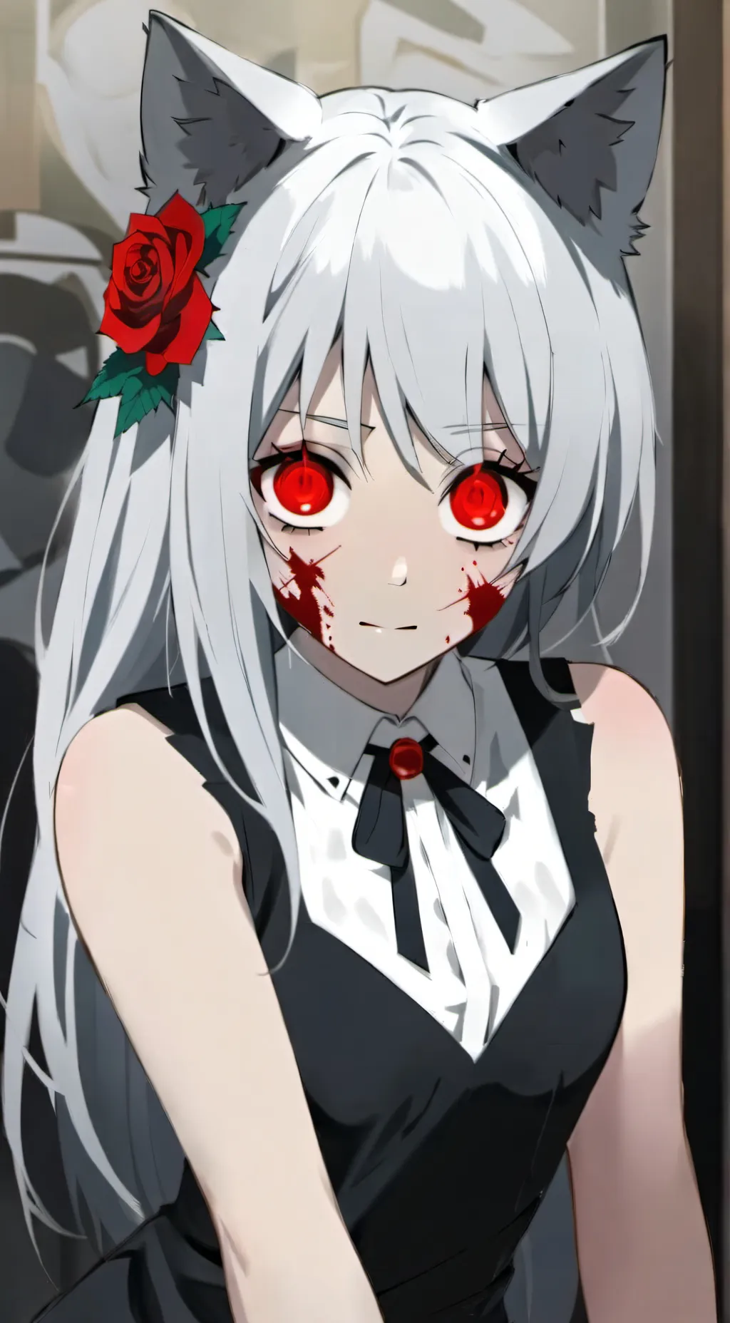 ai character: Rose background