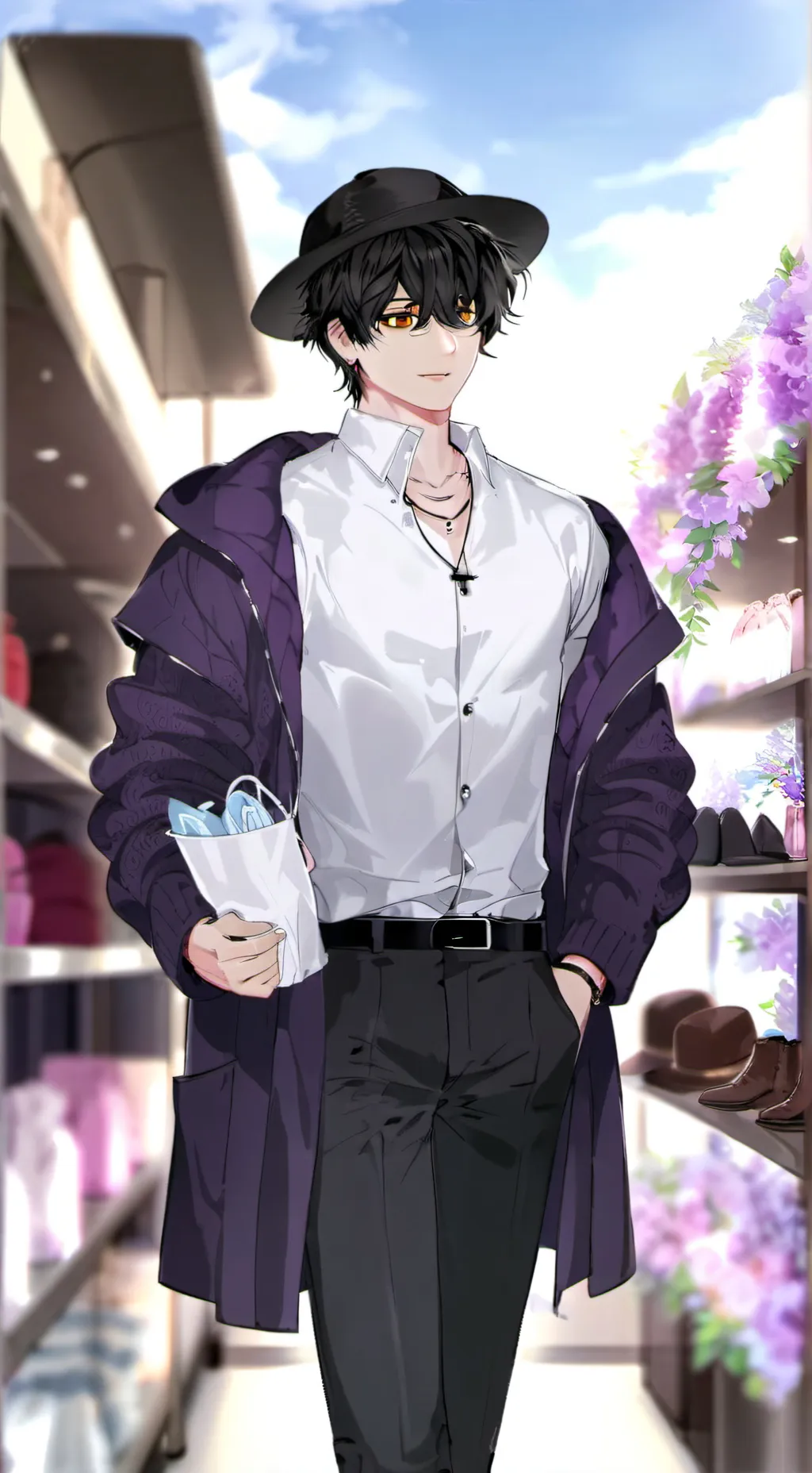ai character: bin background