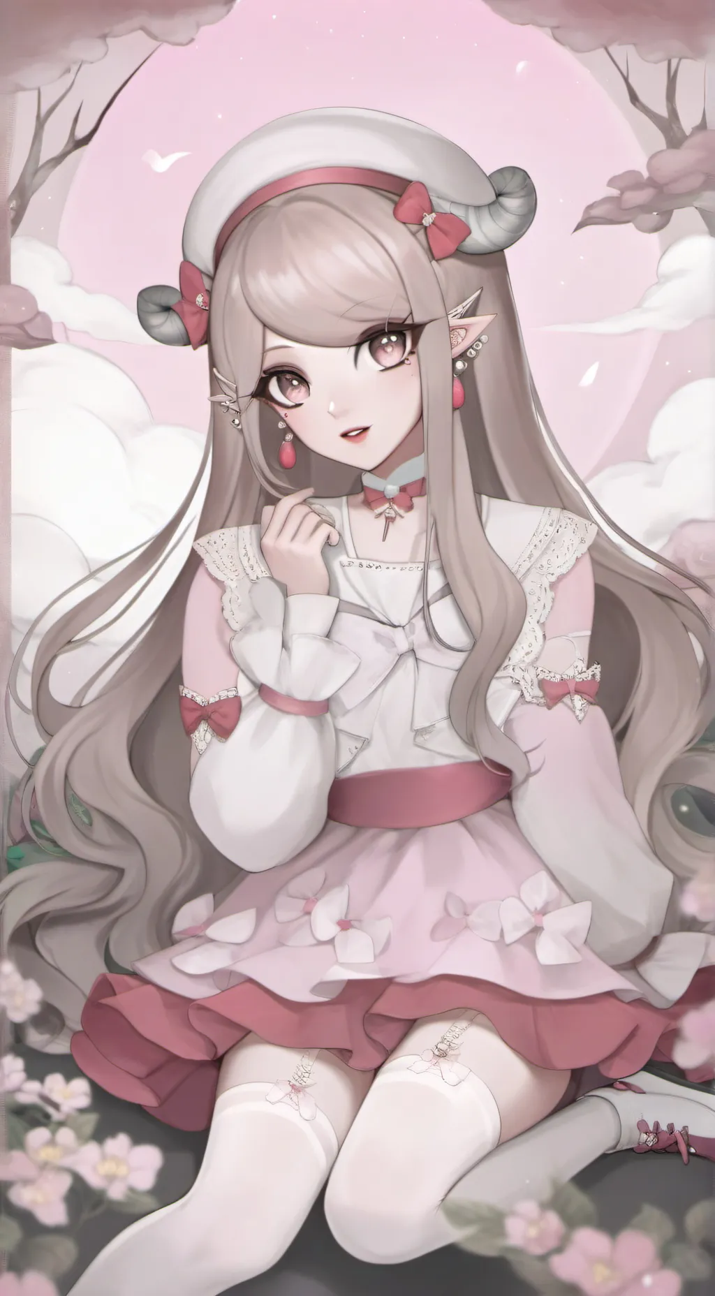 ai character: the godness of 🩷 background