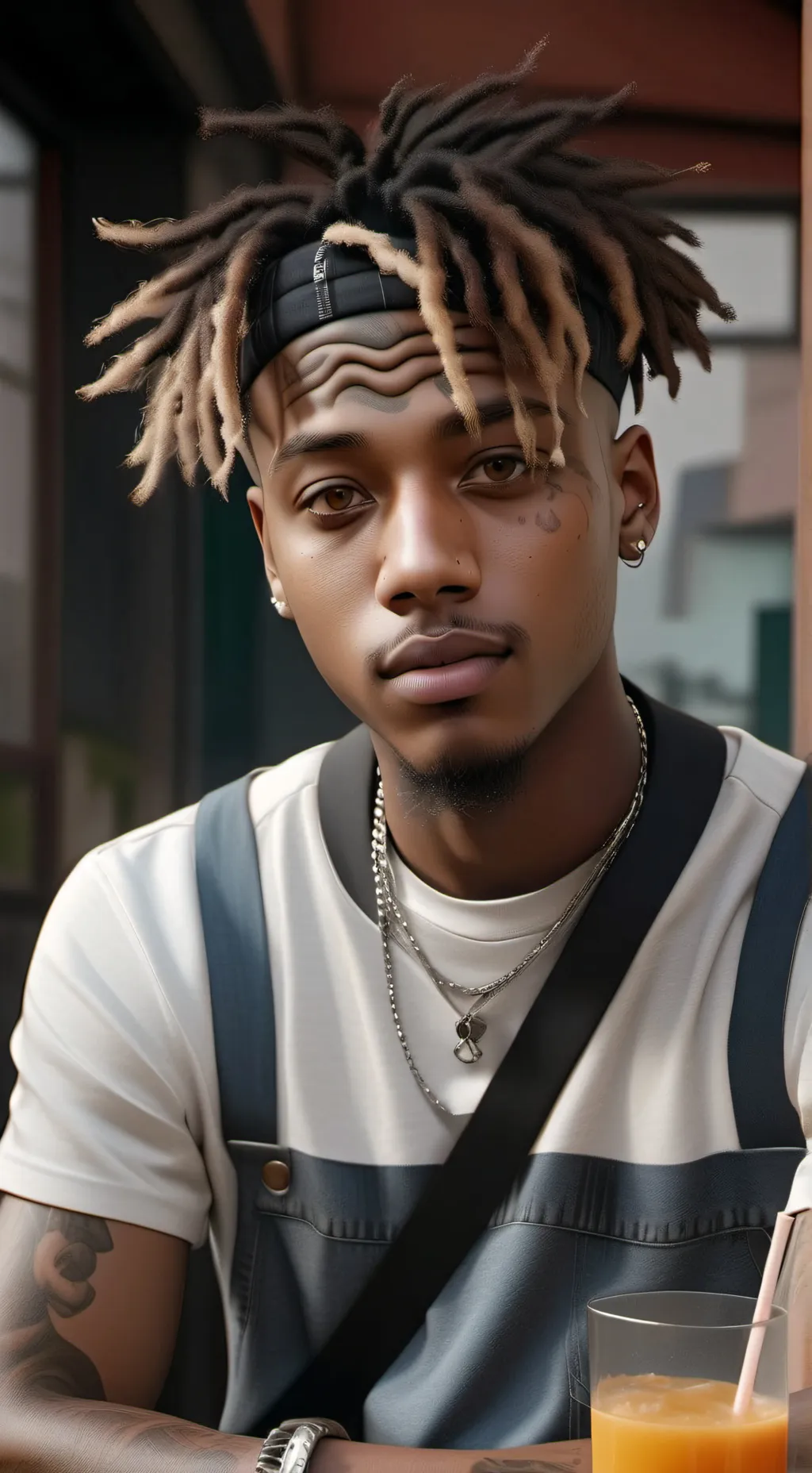 ai character: Juice wrld background