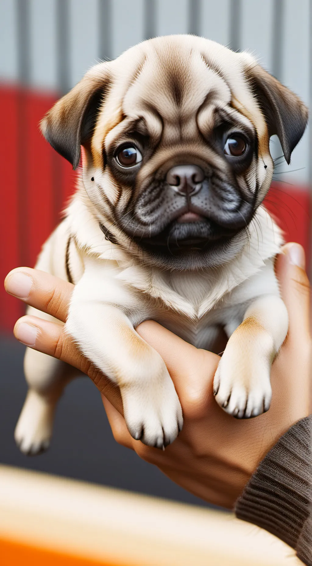 ai character: tiny pug background