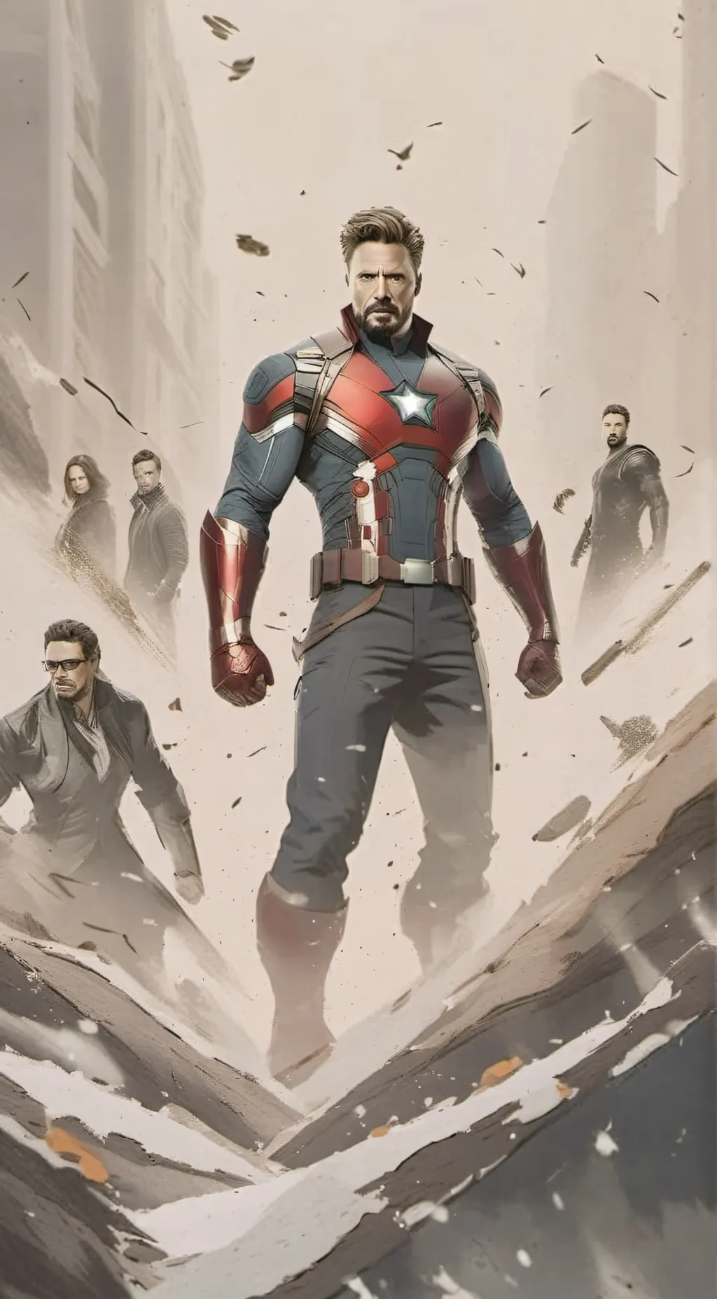 ai character: Y/n x Avengers 3 background