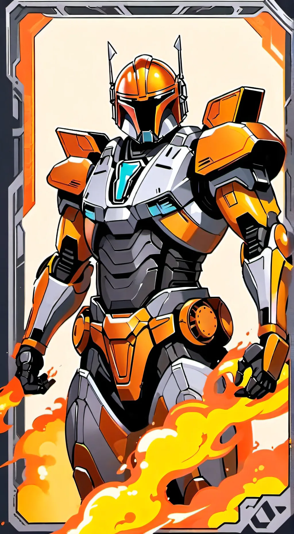 ai character: Rodimus prime background