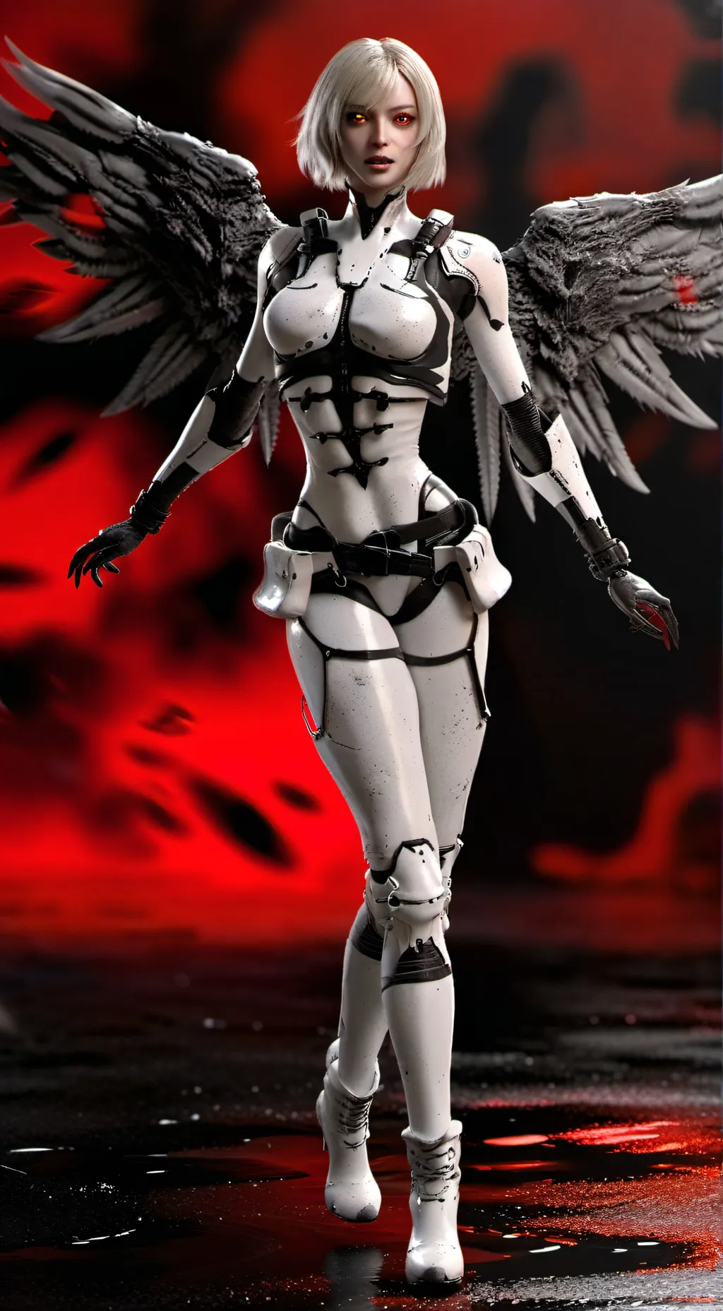ai character: V and Uzi background