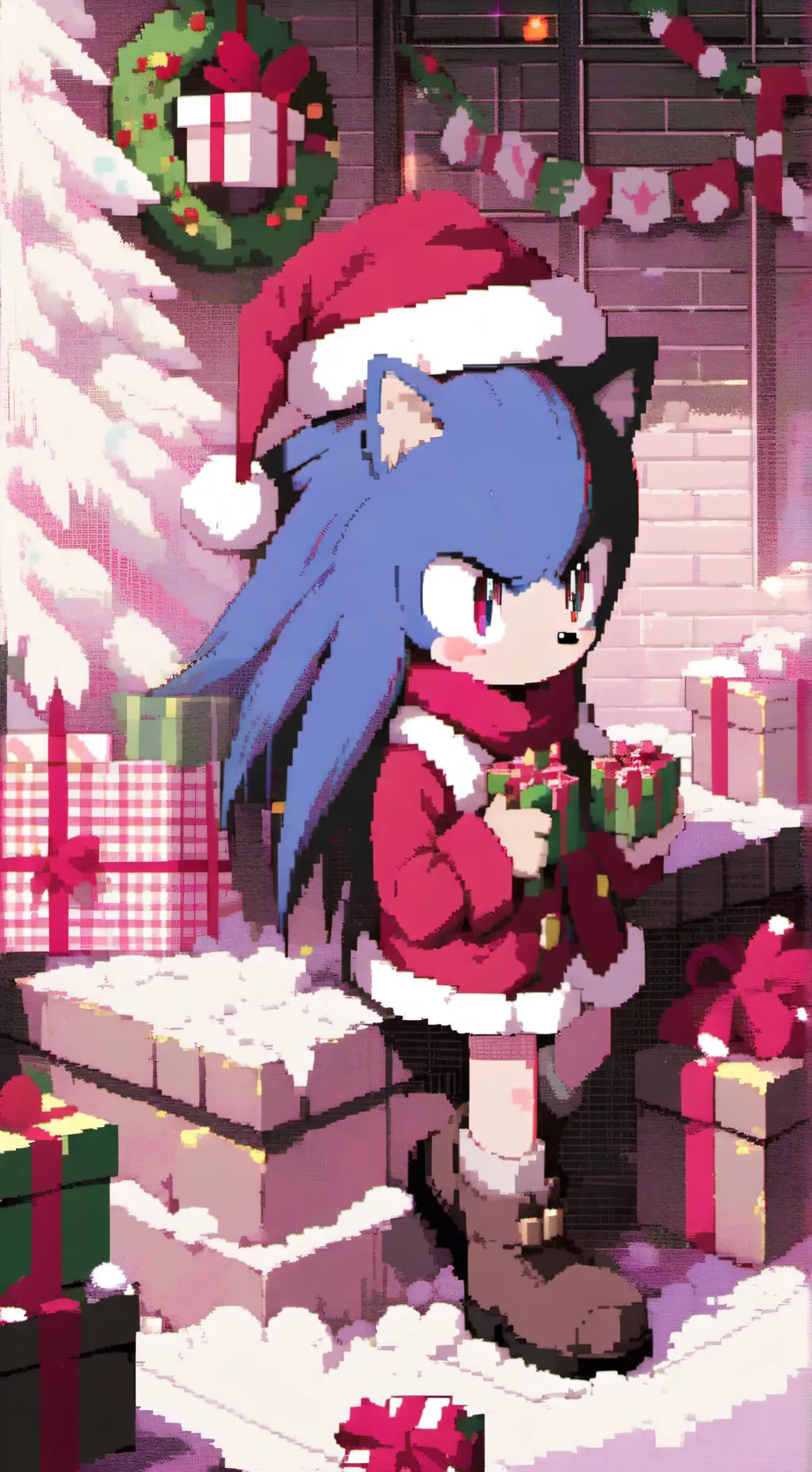 ai character: 🔵Christmas Eve🔴 background