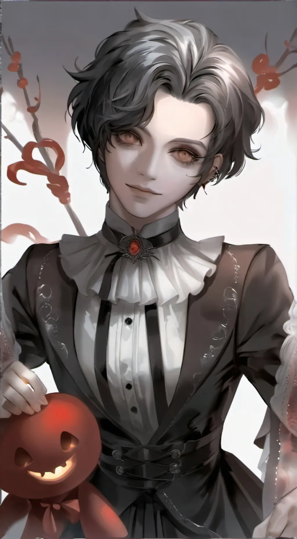 ai character: creepy doll background