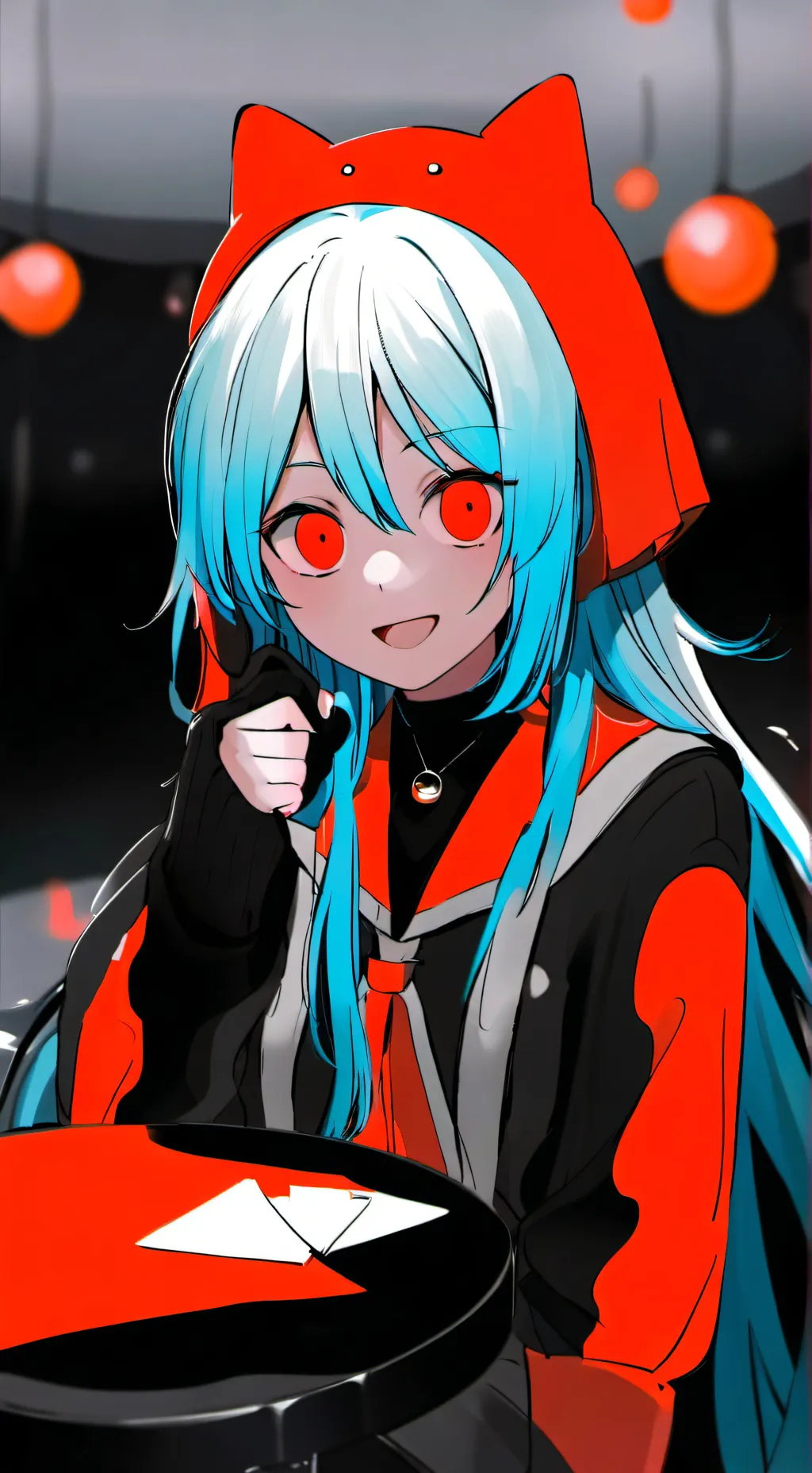 ai character: 叶脉粥 background