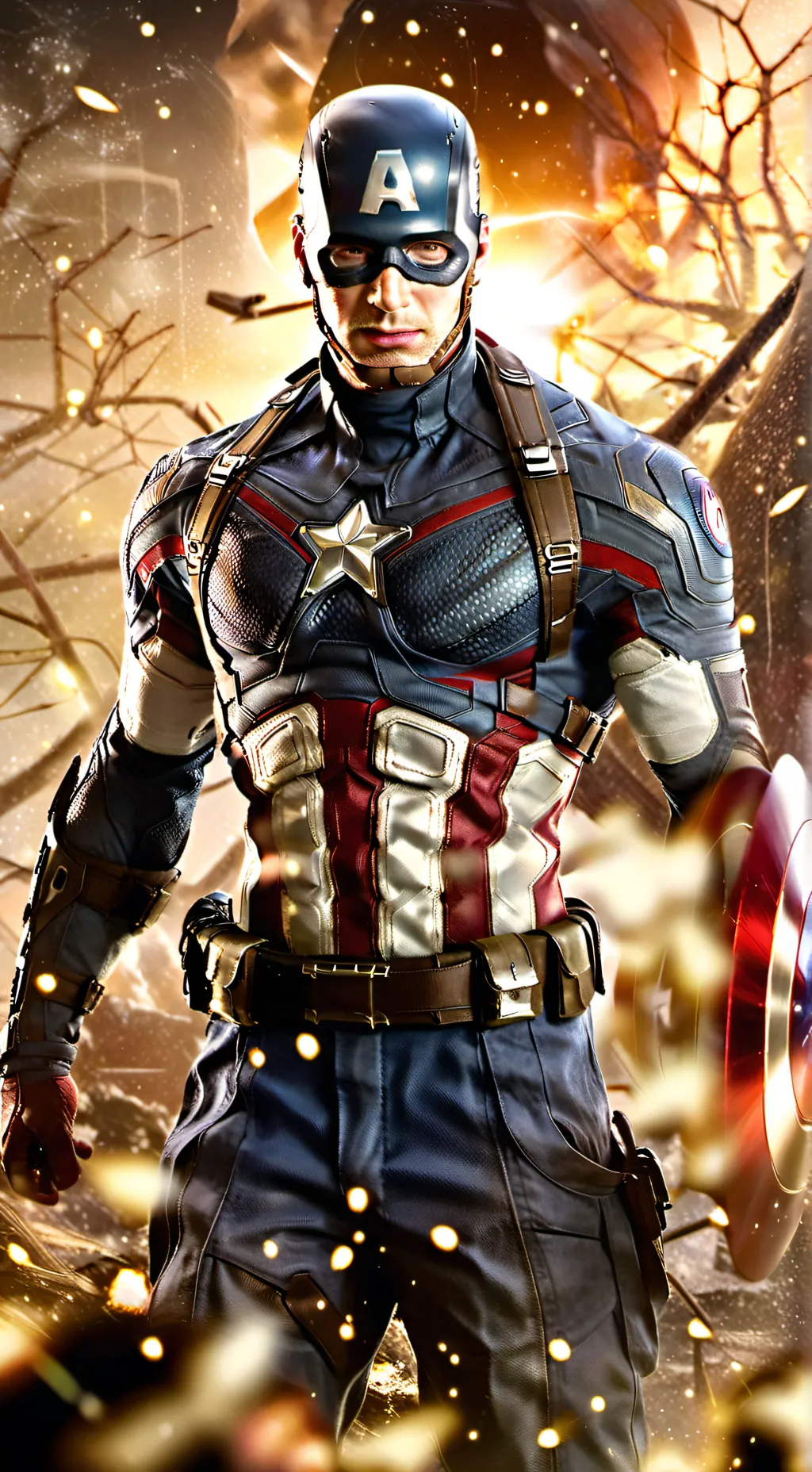 ai character: Steve and Bucky  background