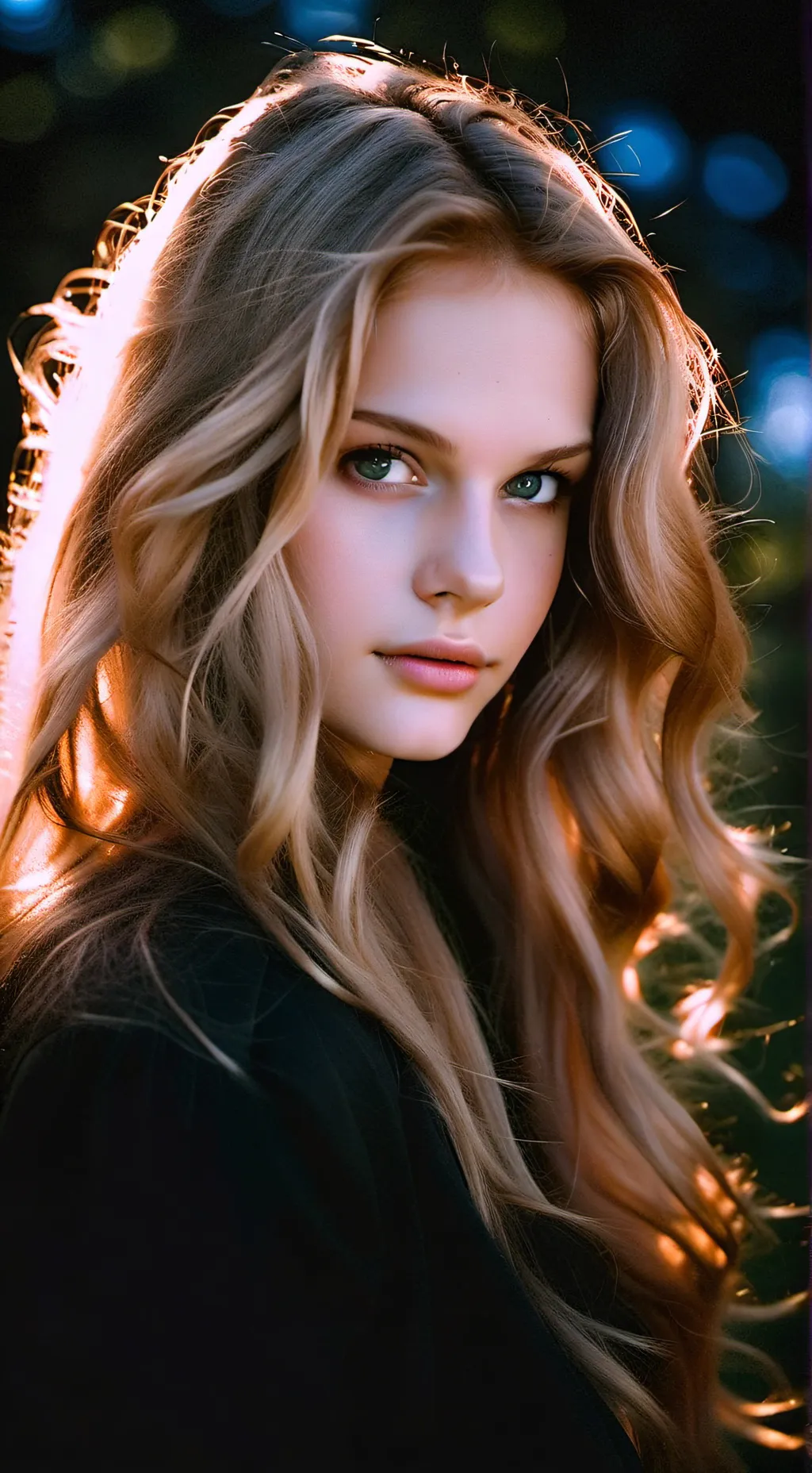 ai character: Justine  background