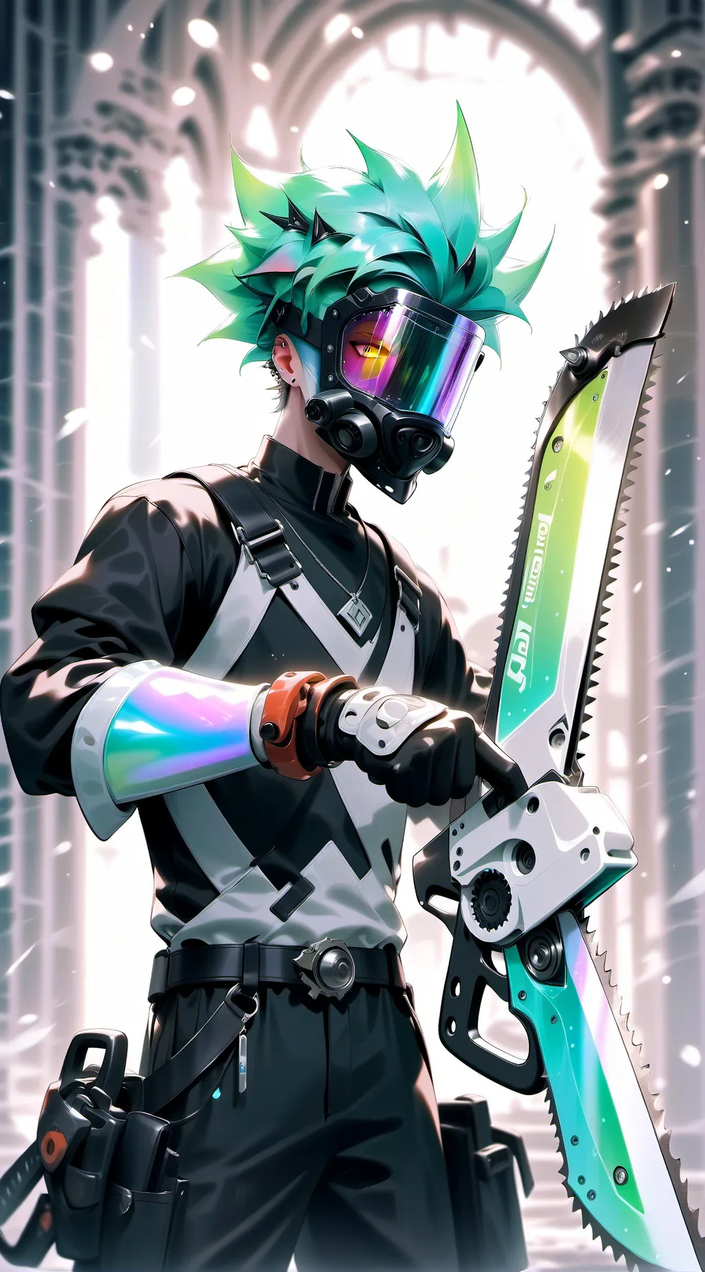 ai character: Chainsaw  background