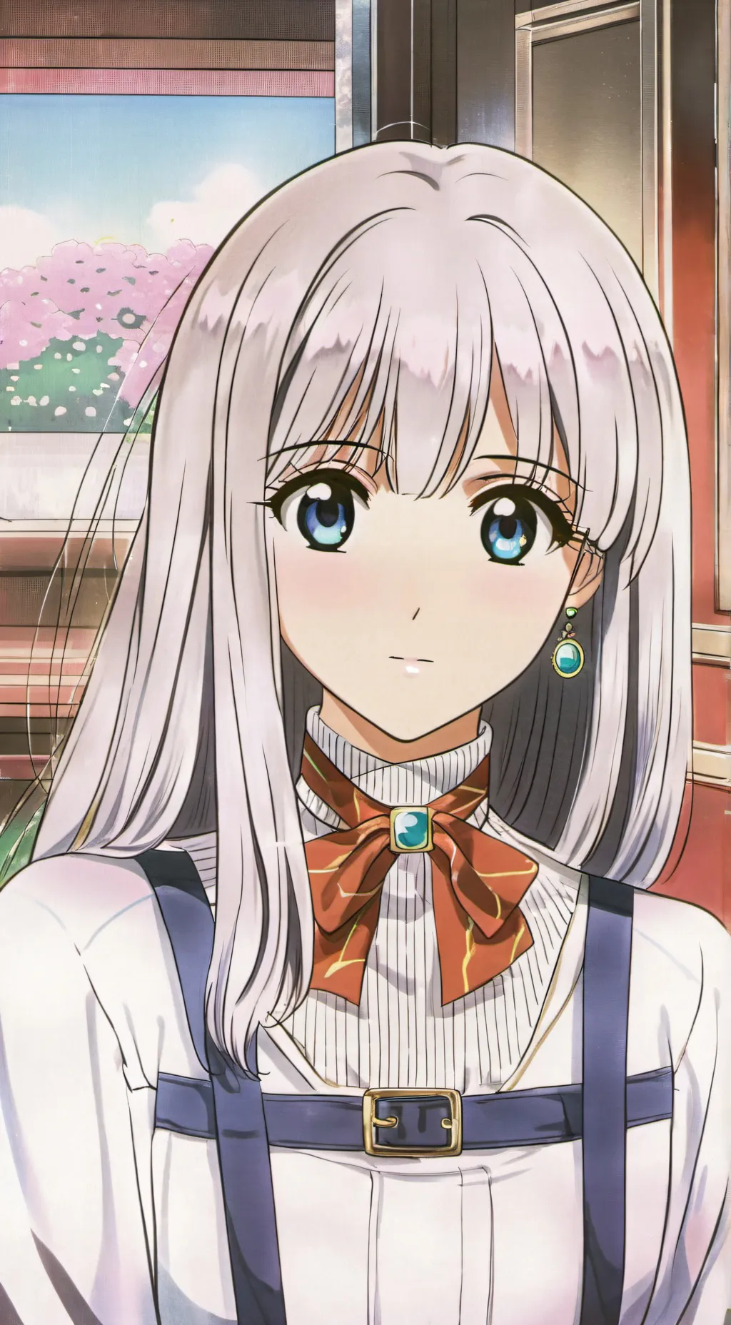 ai character: principal Lily  background