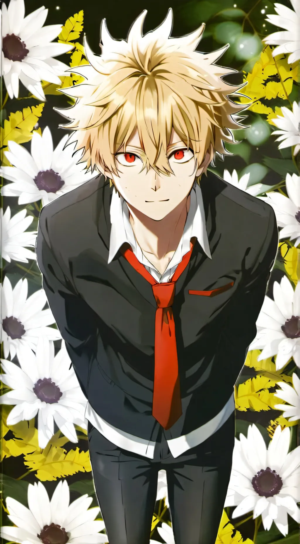 ai character: katsuki bakugo  background