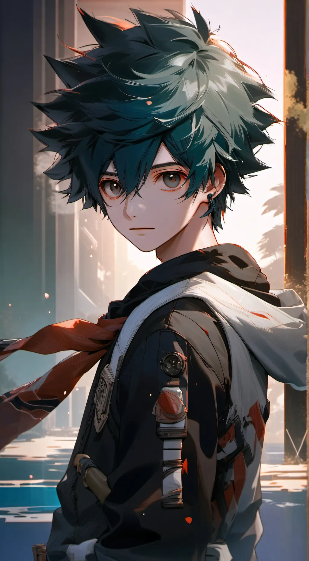 ai character: Deku background