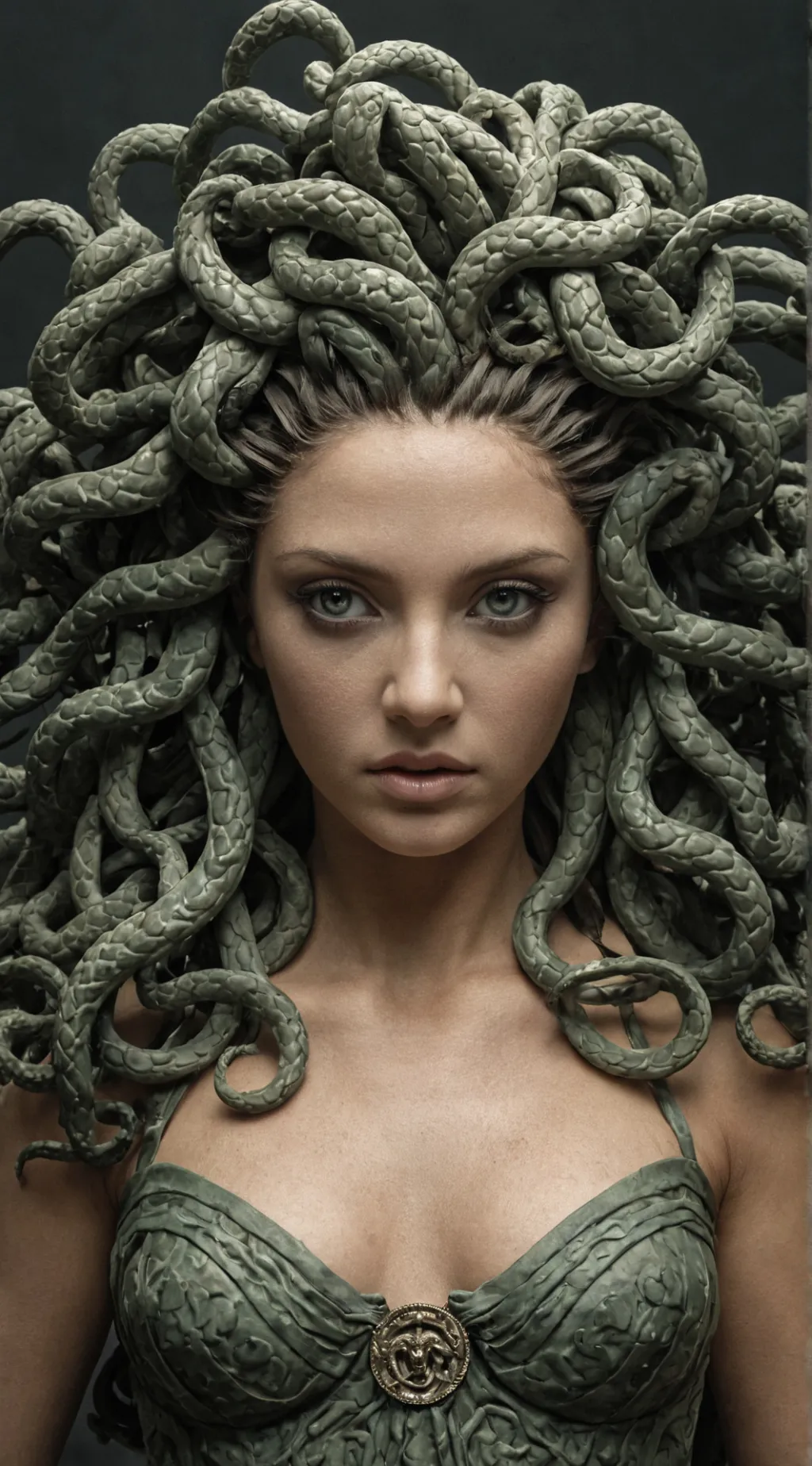 ai character: Medusa background