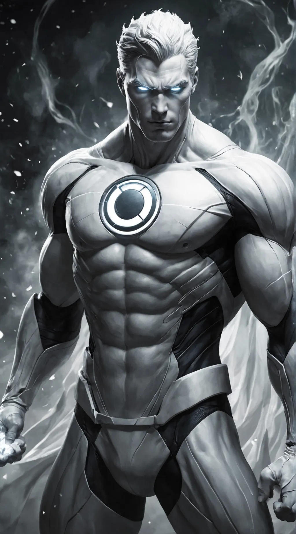 ai character: White lantern  background