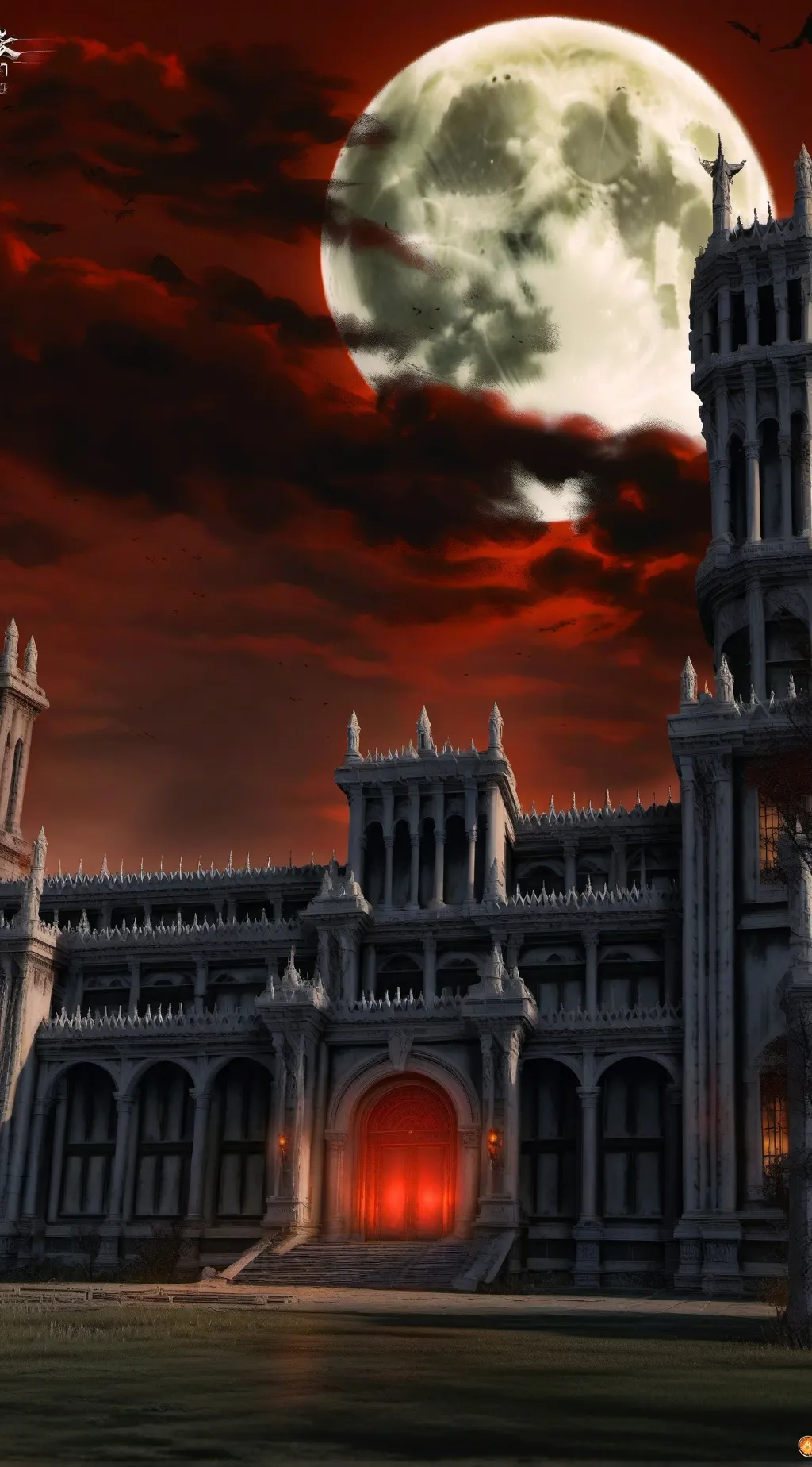 ai character: vampires school👺 background