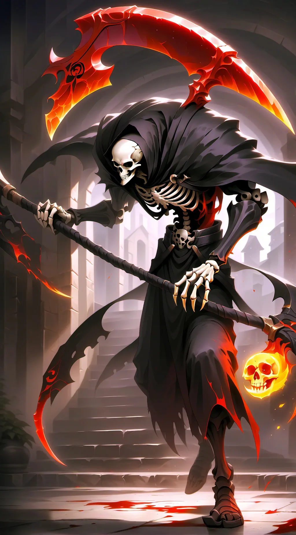 ai character: death background