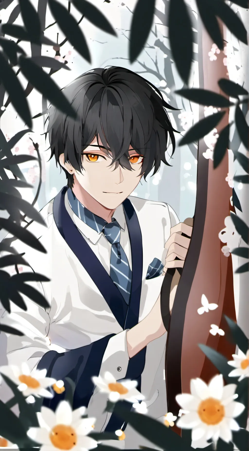 ai character: titan drillman gay background