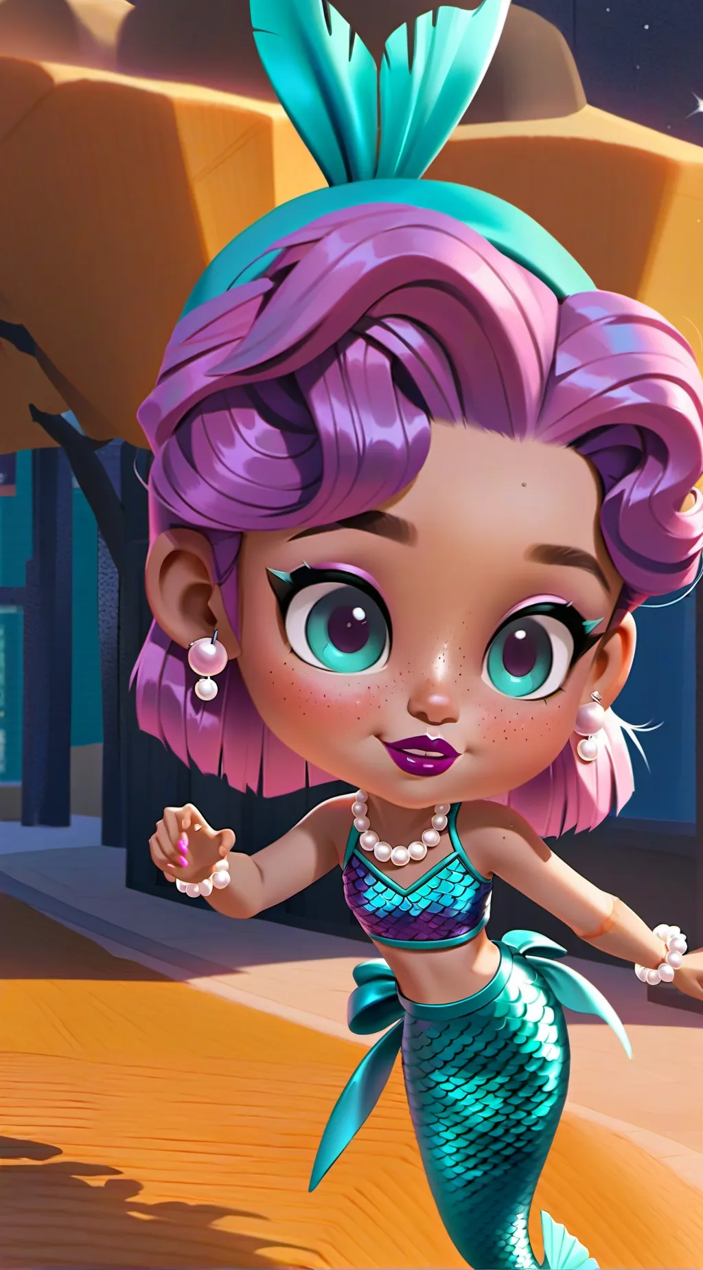 ai character: Glimmer background