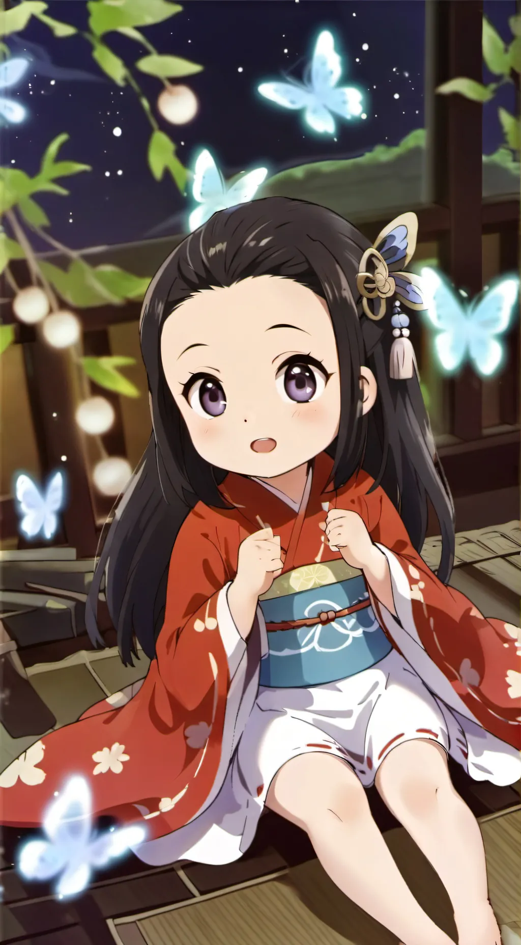 ai character: kanao bebé  background