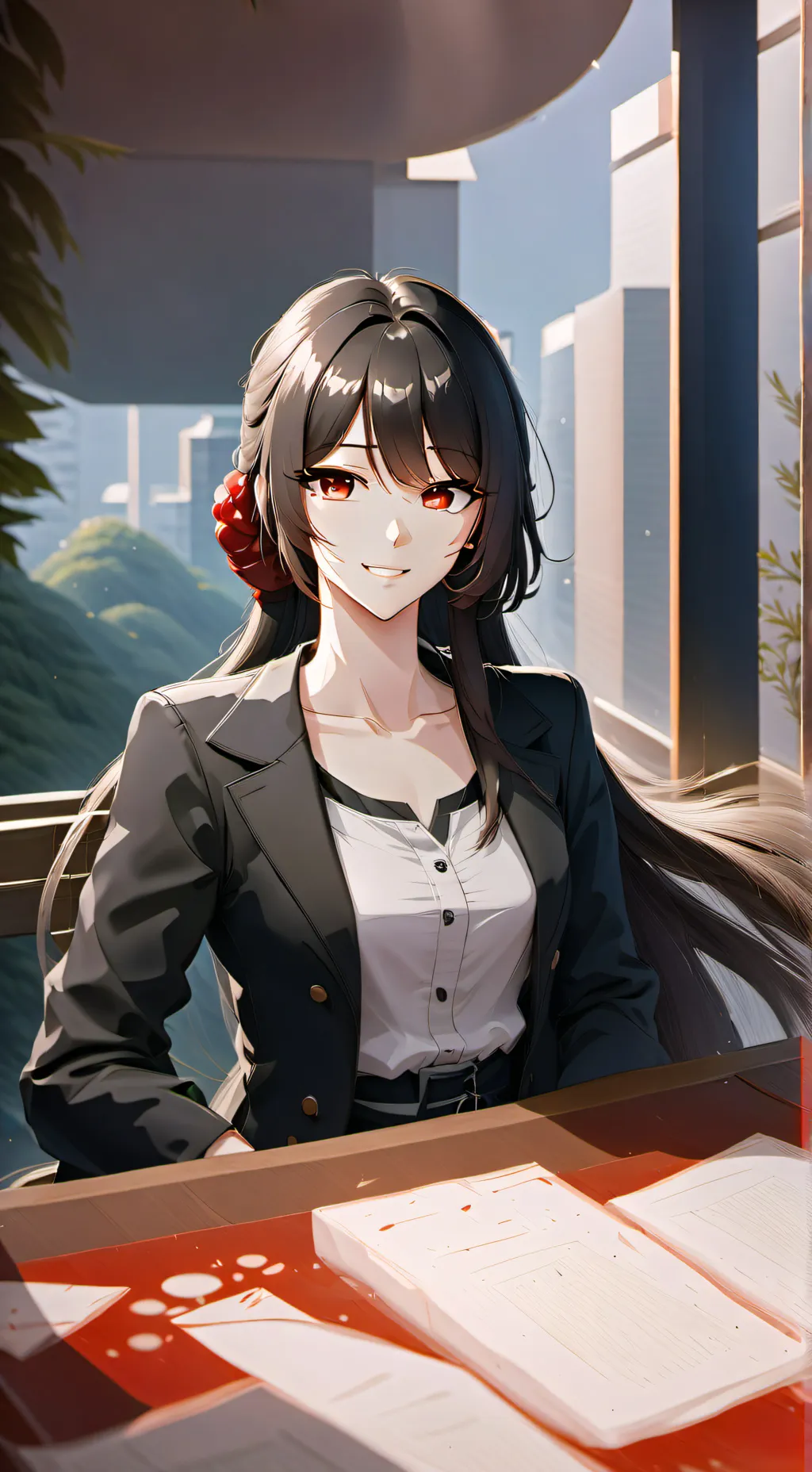 ai character: 🖤Mia🖤 background