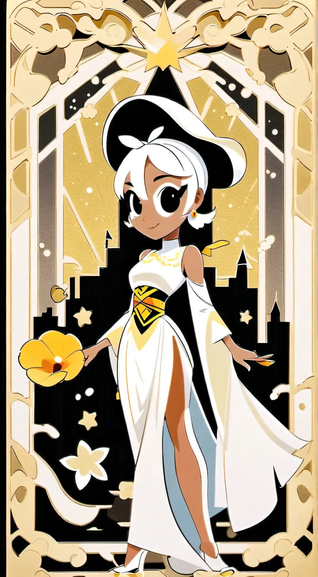 ai character: Cocoa background