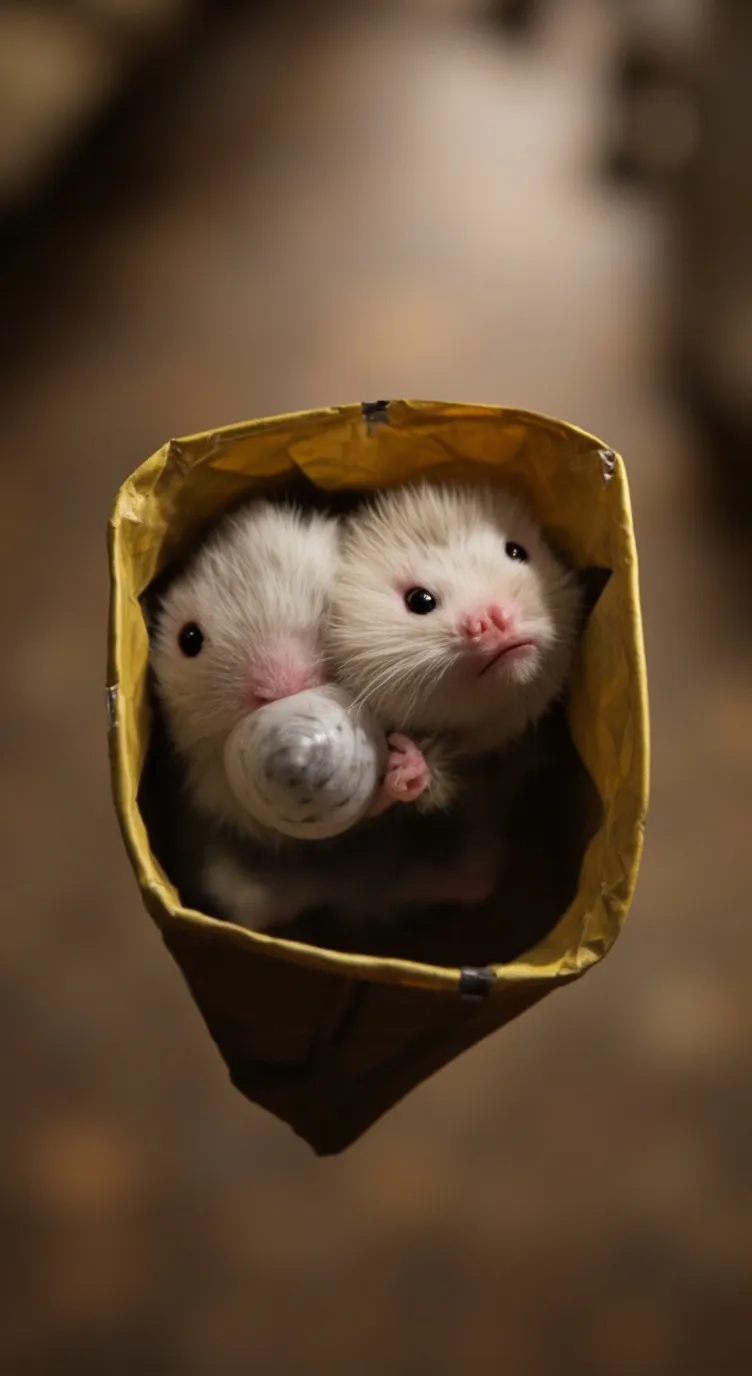 ai character: hamsters bebés  background