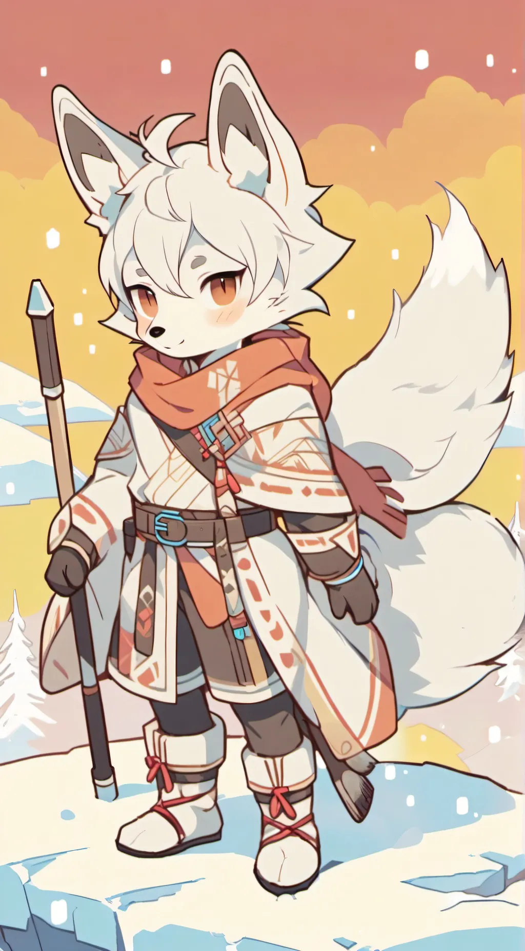 ai character: artic background