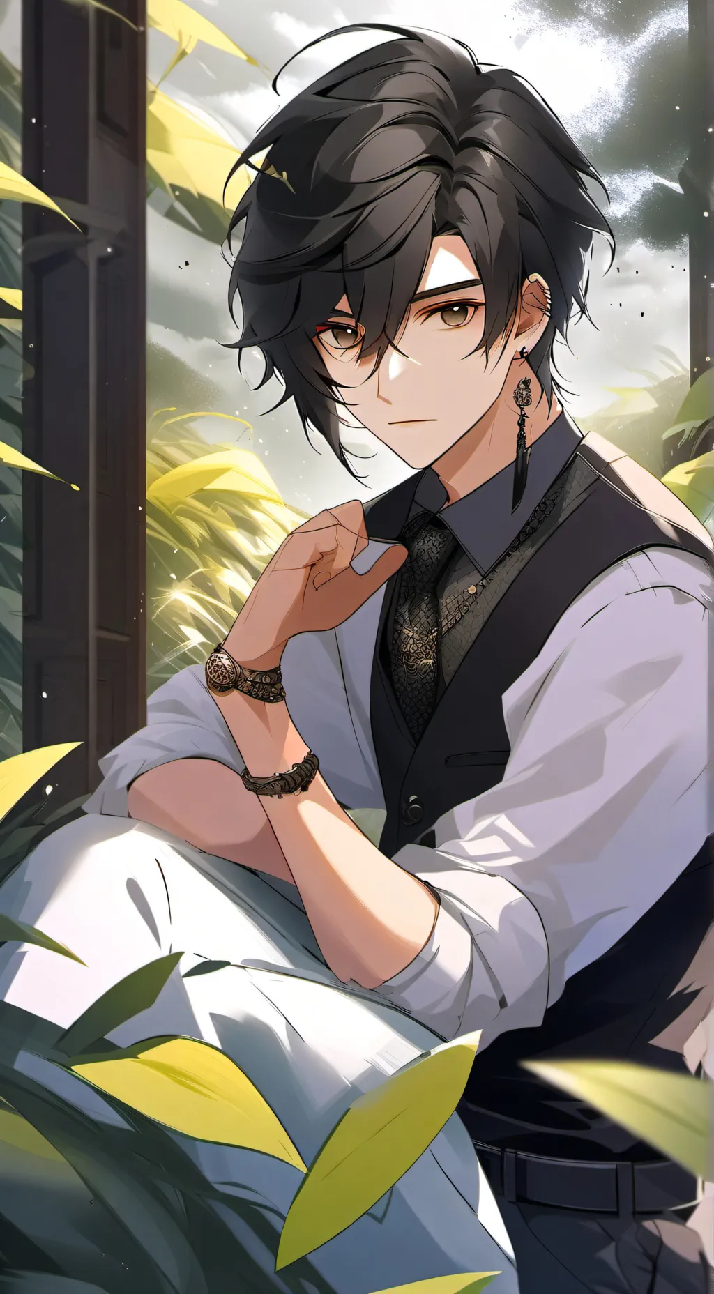 ai character: New place background