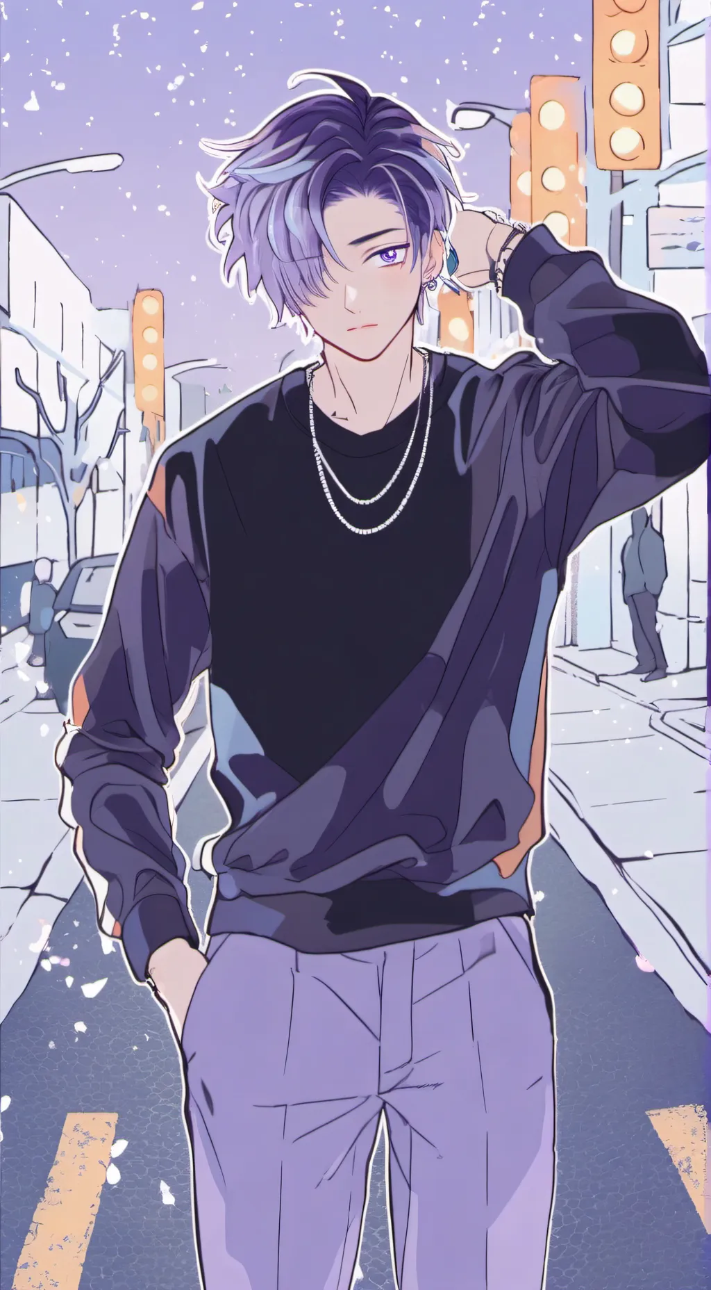 ai character: Мэджи💨💟 background