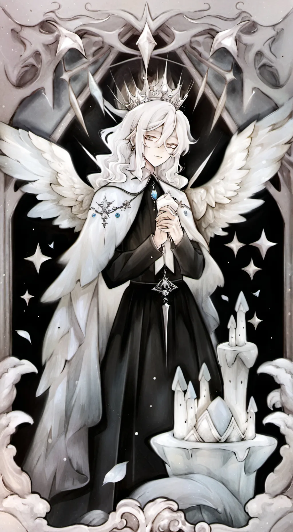 ai character: The queen  background