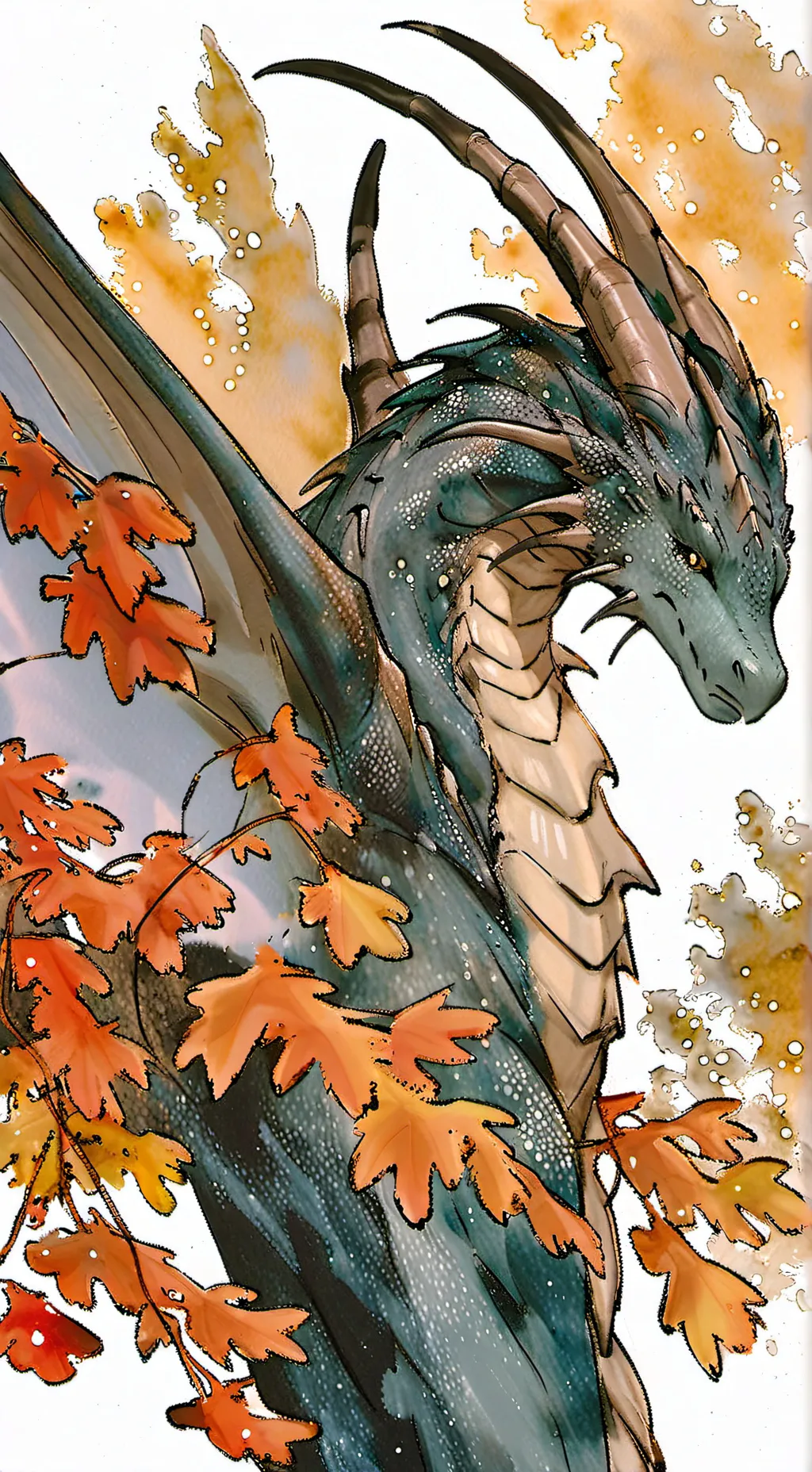 ai character: female dragon background