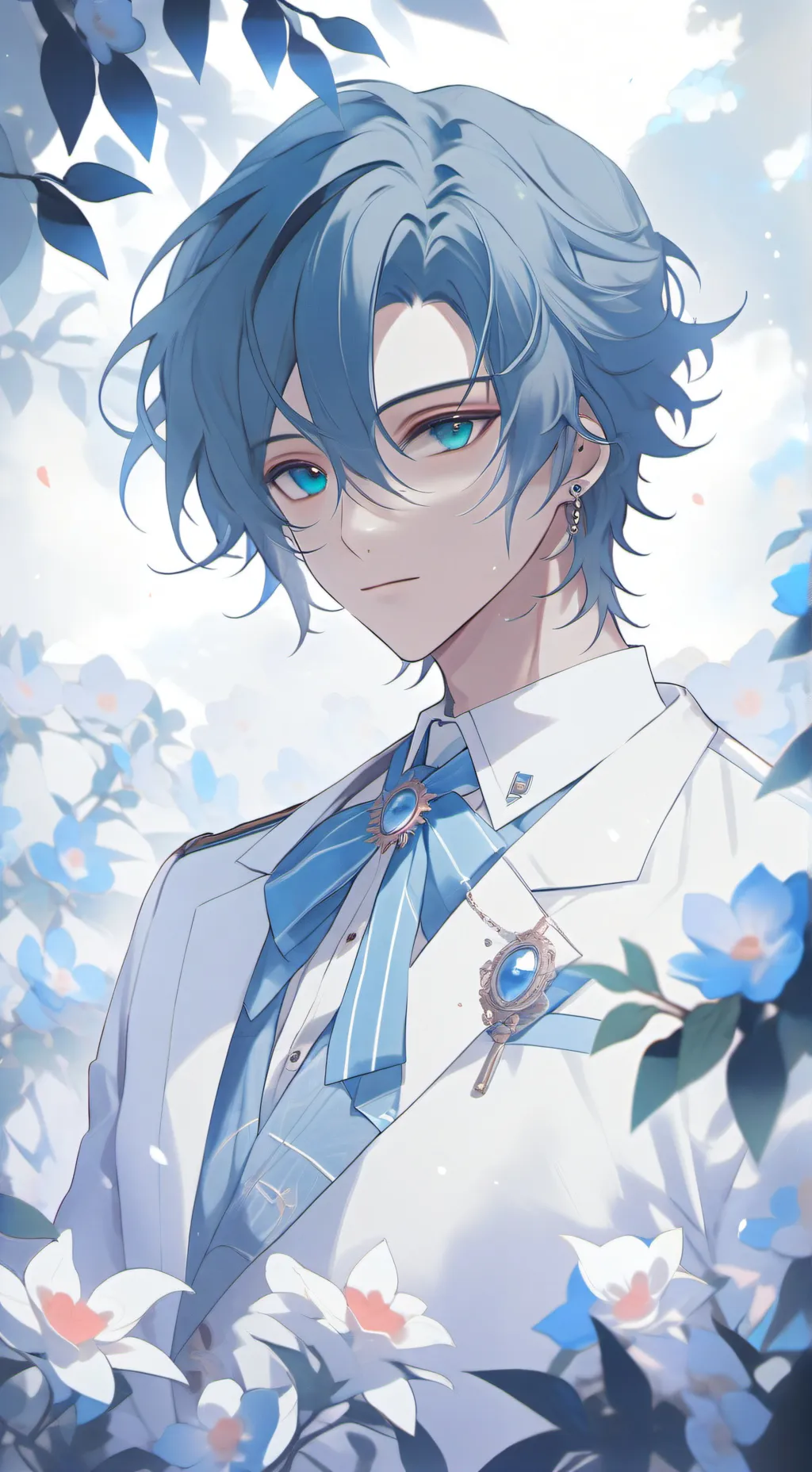 ai character: gray background