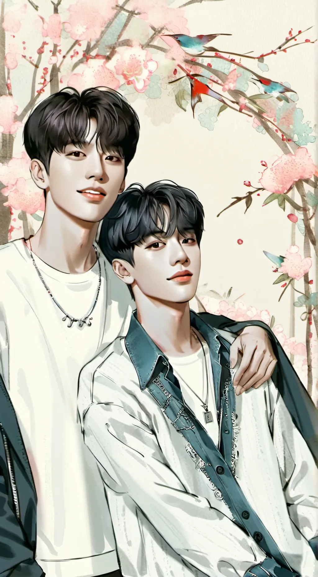 ai character: Jake and Lucas  background