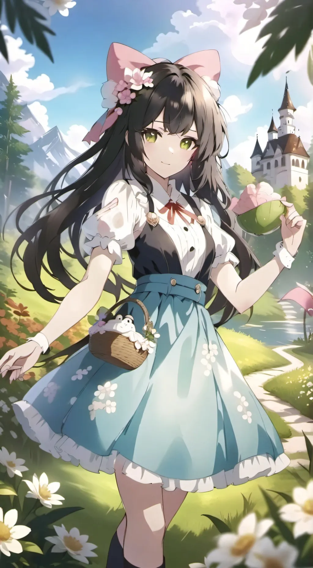 ai character: Elara (cat girl)  background