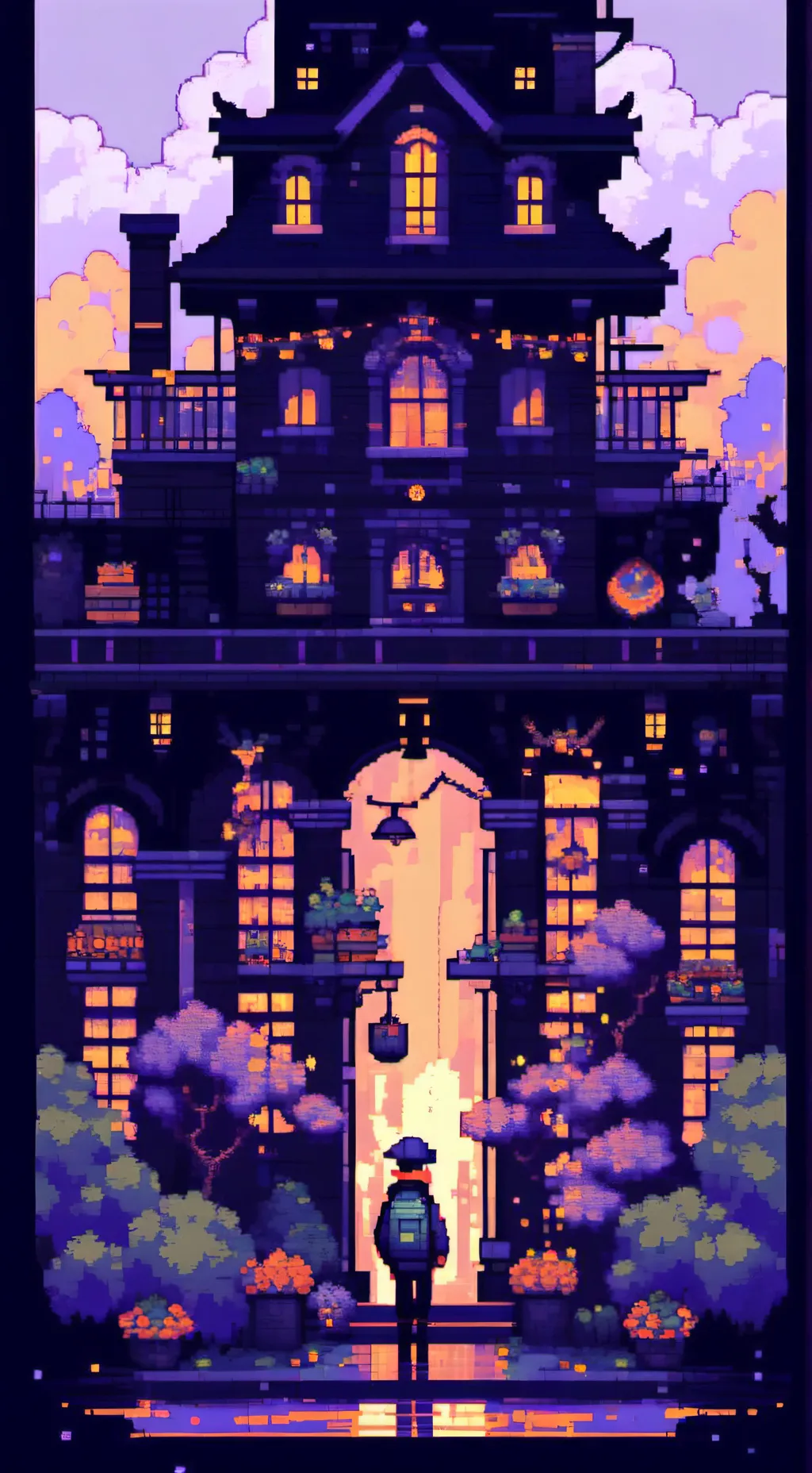 ai character: old teacher background