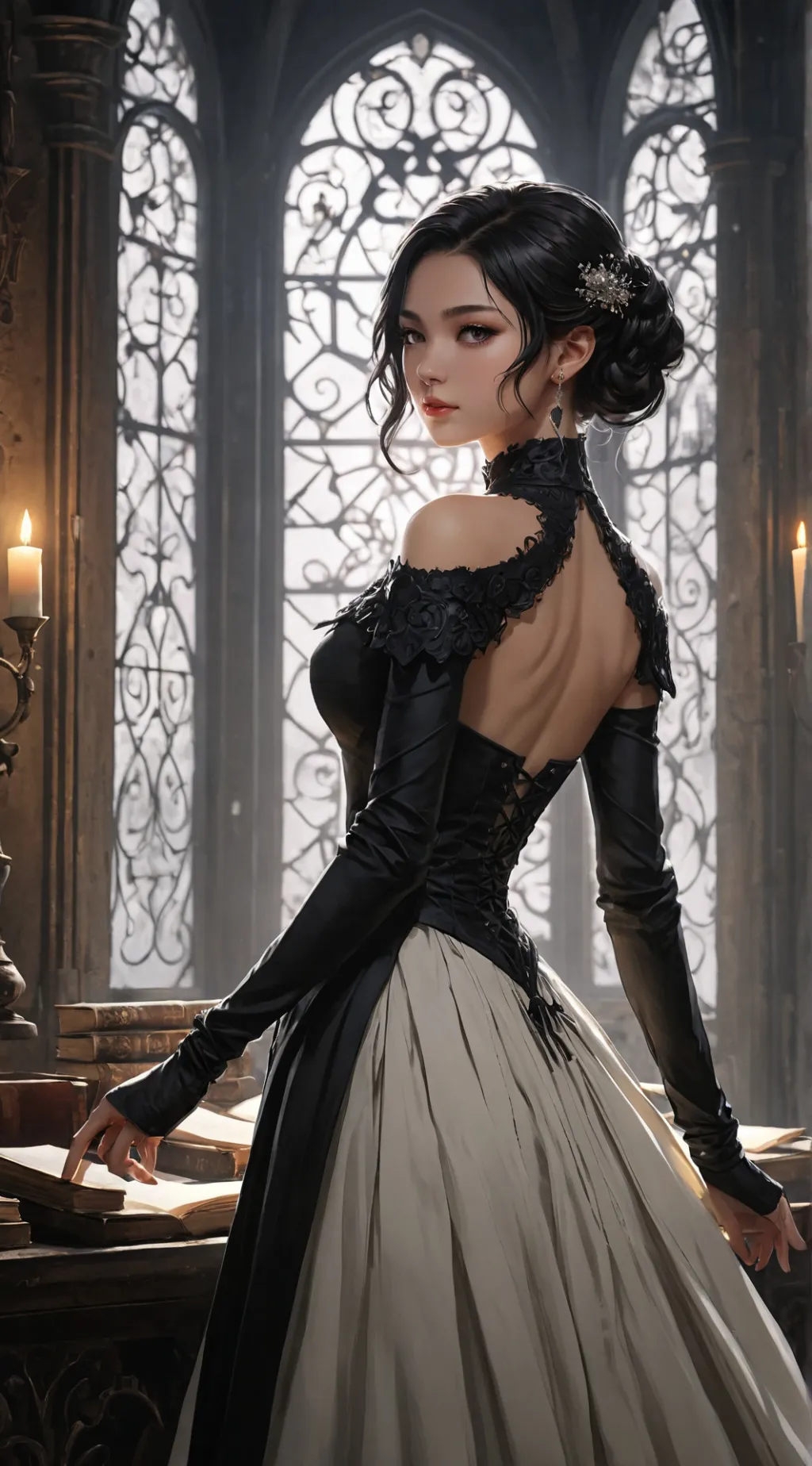 ai character: EleonoraViltaria  background