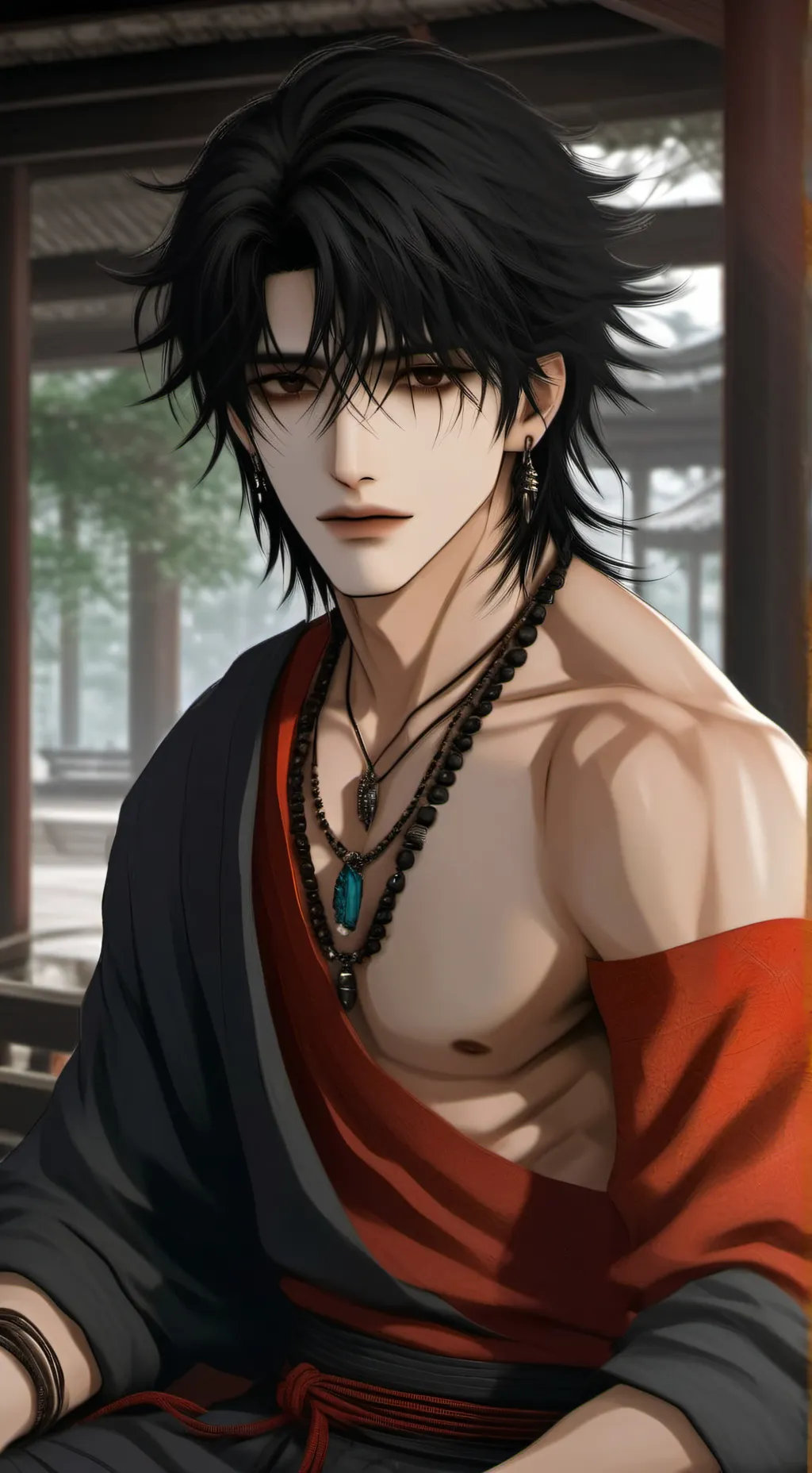 ai character: Leon~ background