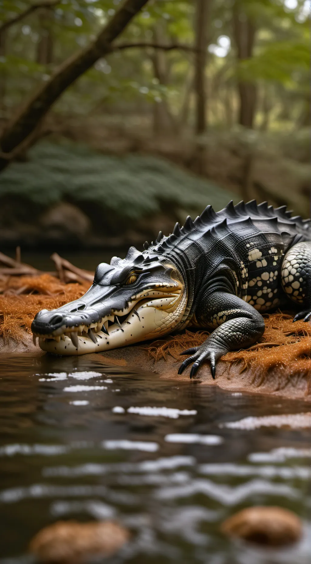 ai character: alligator background
